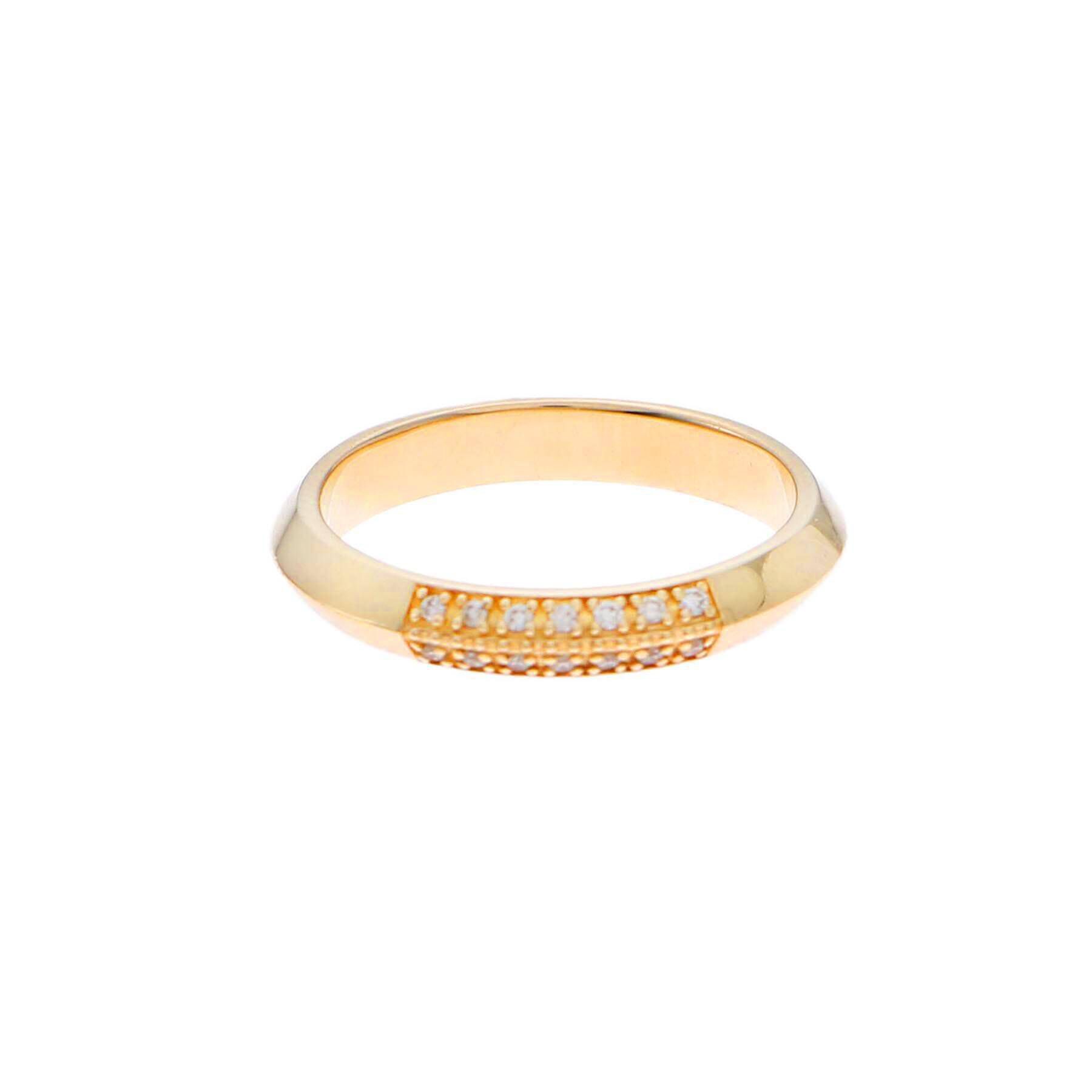 COCOSHNIK「◆K10ダイヤモンド しのぎ ピンキーリング」|リング|