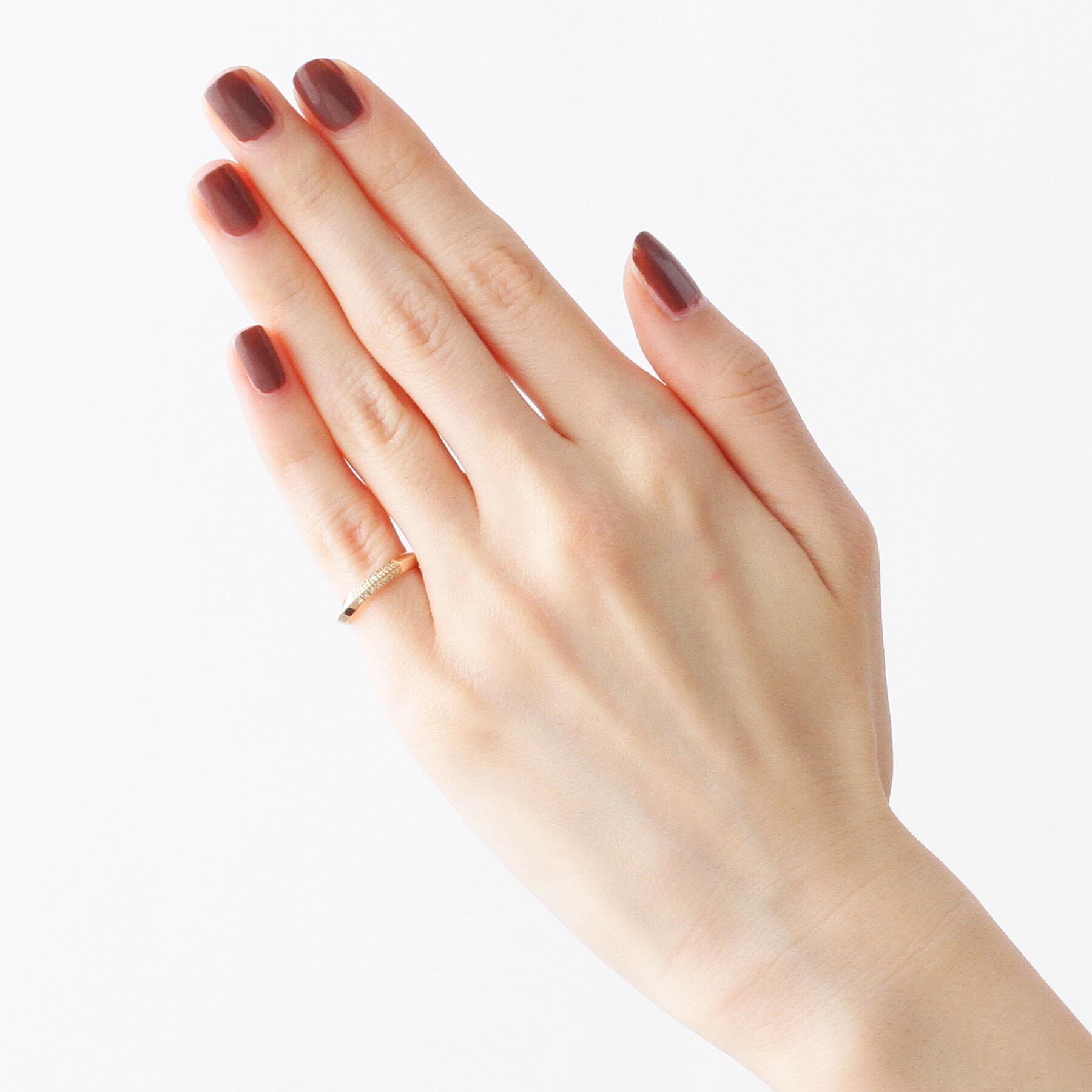 COCOSHNIK「◆K10ダイヤモンド しのぎ ピンキーリング」|リング|