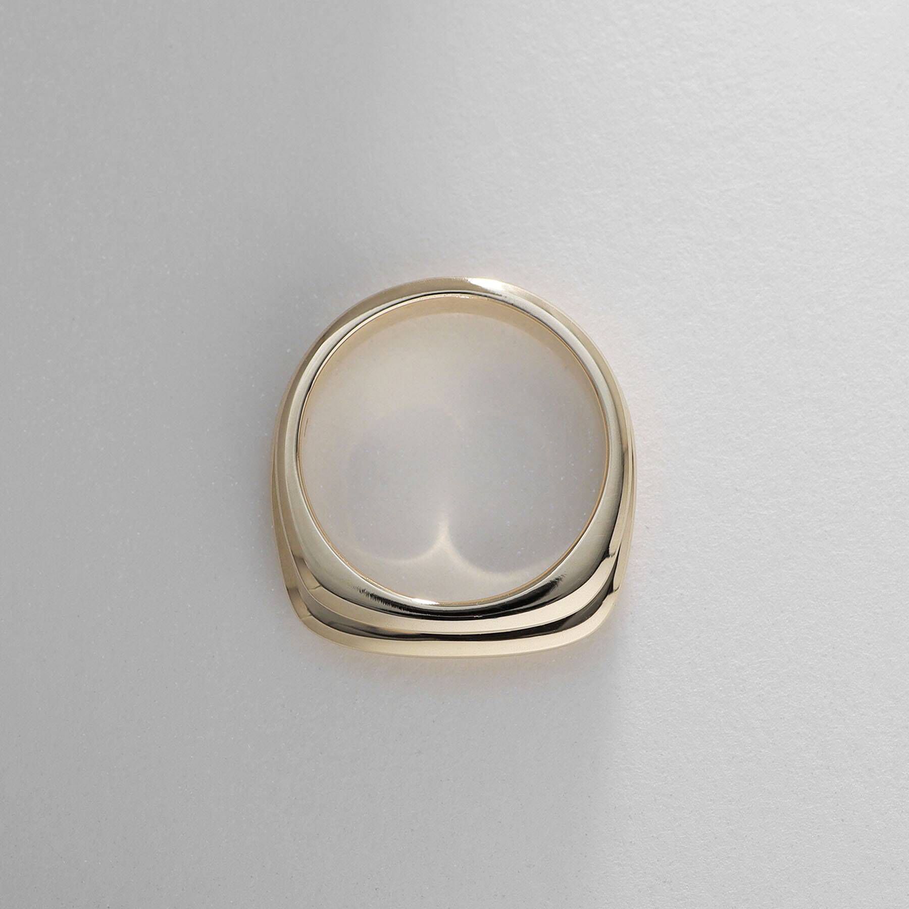 COCOSHNIK「K10しのぎ3連 シグネットリング」|リング|