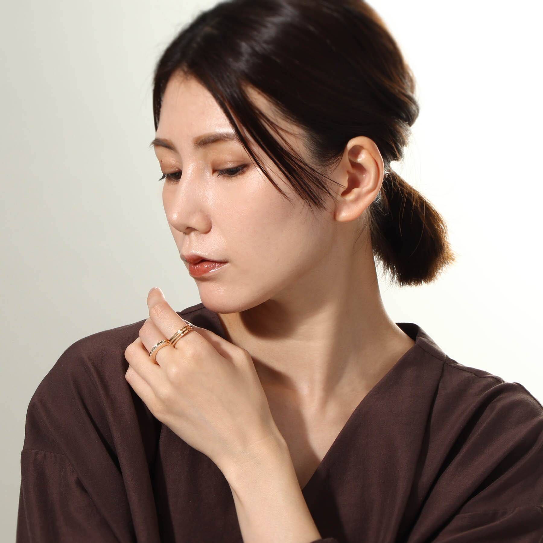 COCOSHNIK「K10しのぎ3連 シグネットリング」|リング|