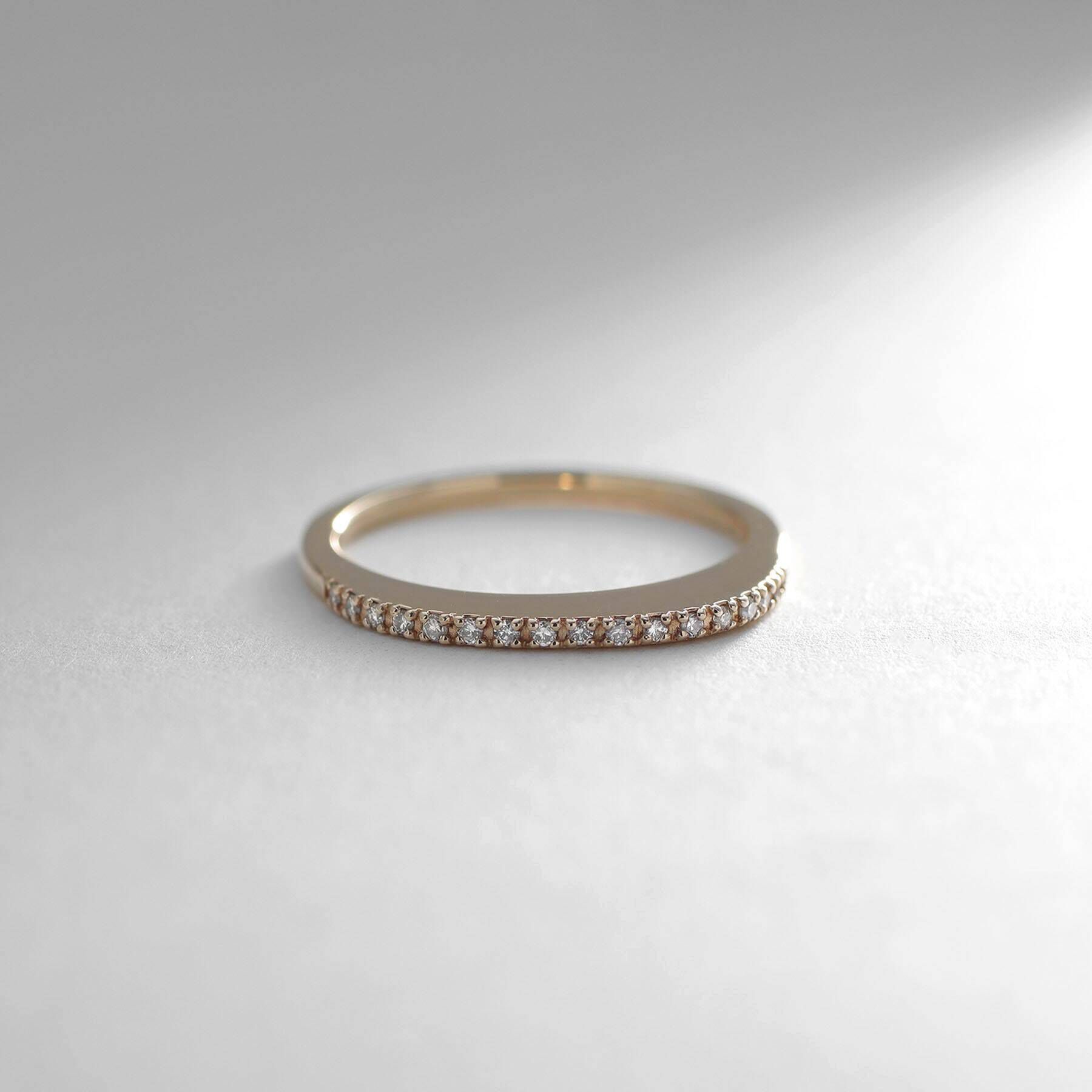 COCOSHNIK「K10ダイヤモンド スィンアーチリング」|リング|