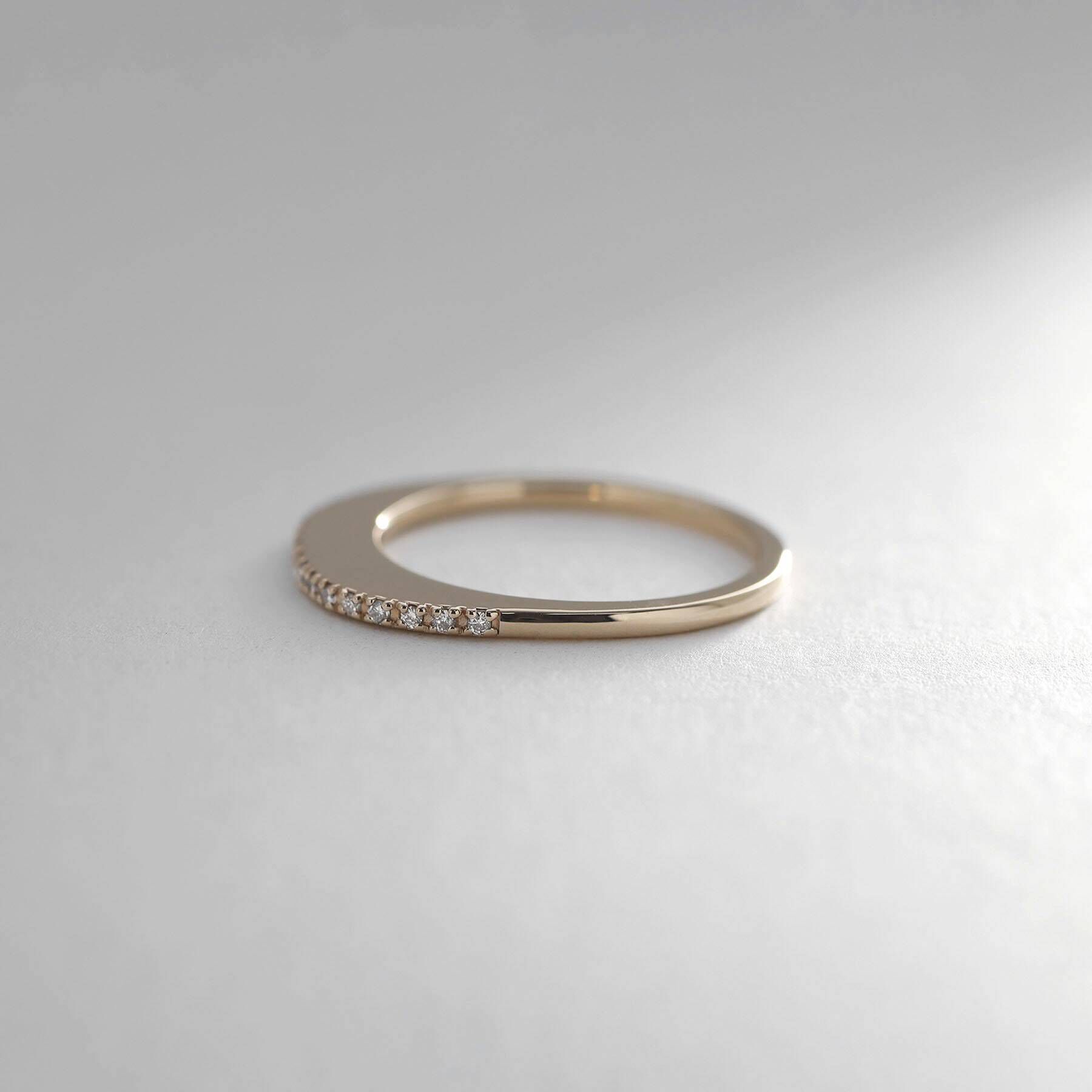 COCOSHNIK「K10ダイヤモンド スィンアーチリング」|リング|