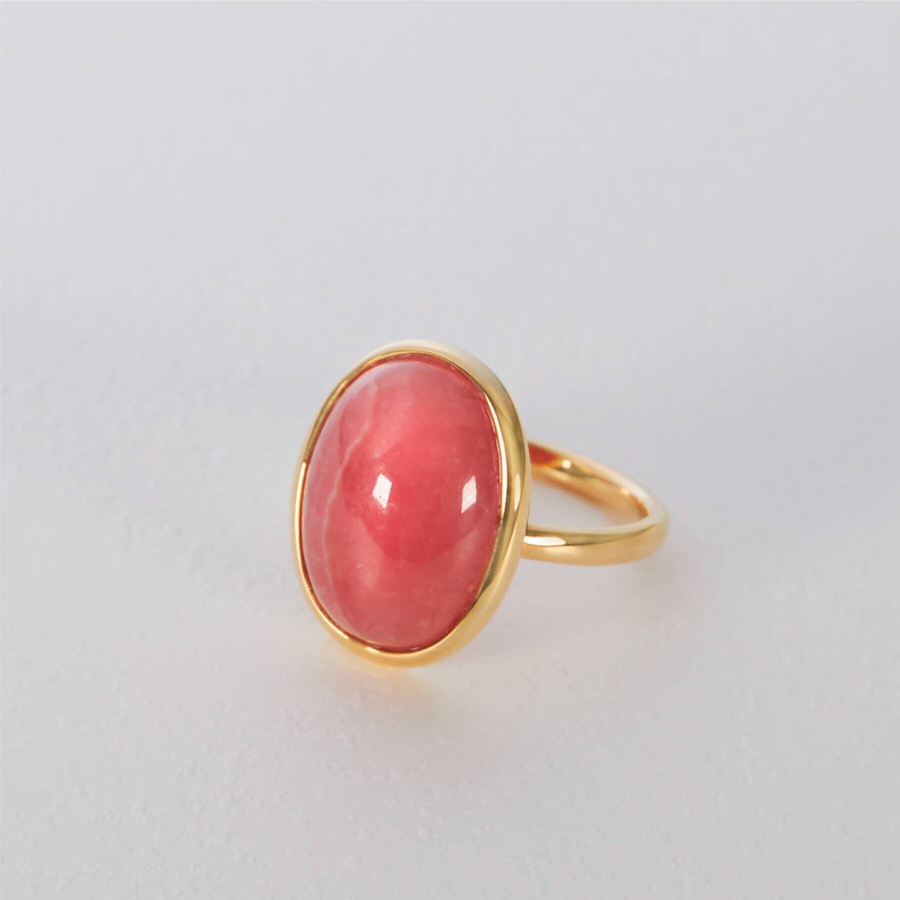 COCOSHNIK「K10ロードクロサイト オーバルカボション リング大」|リング|