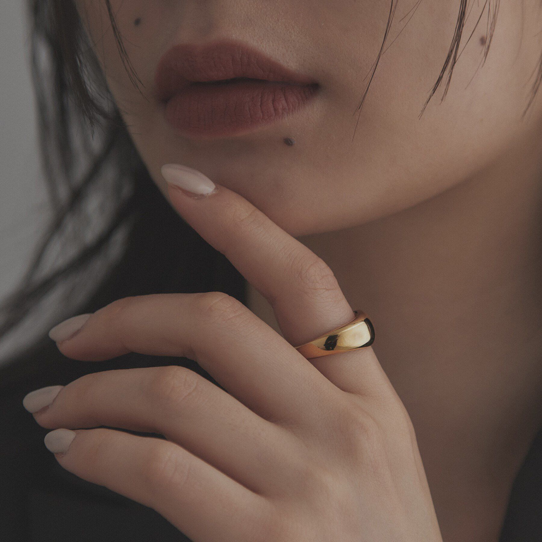 COCOSHNIK ONKITSCH「シルバー ニュアンスリングL GP」|リング|