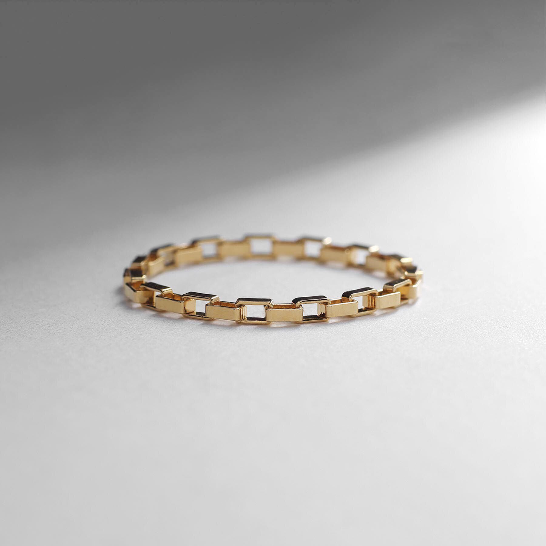 COCOSHNIK ONKITSCH「シルバー チェーンリング ボックスチェーン GP」|リング|