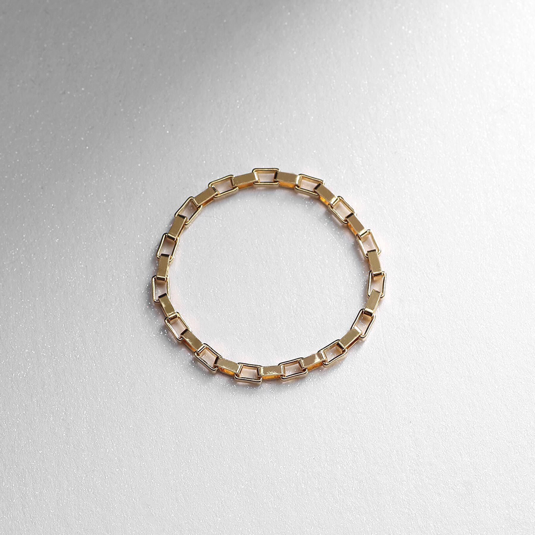 COCOSHNIK ONKITSCH「シルバー チェーンリング ボックスチェーン GP」|リング|