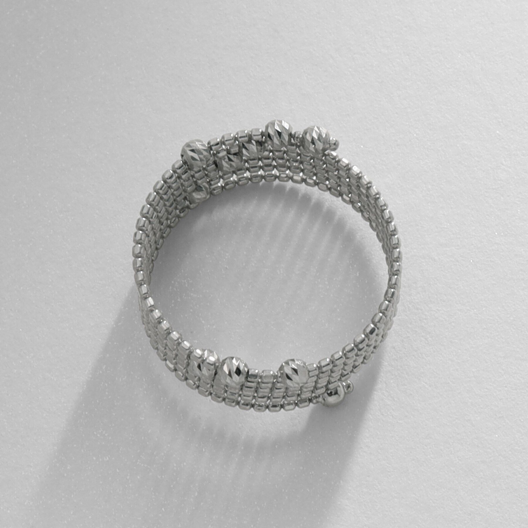 COCOSHNIK「プラチナ ハニー カットボール形状記憶 リング」|リング|