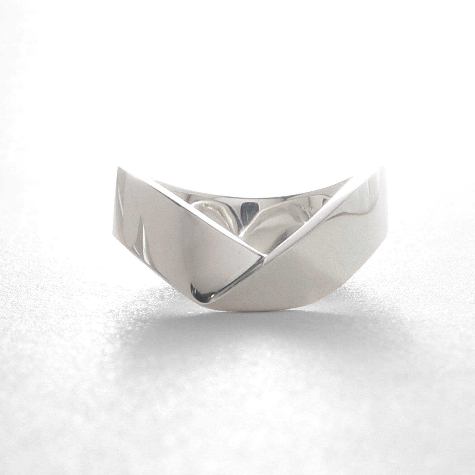 COCOSHNIK ONKITSCH「シルバー フォールディングリング ストリーム」|リング|