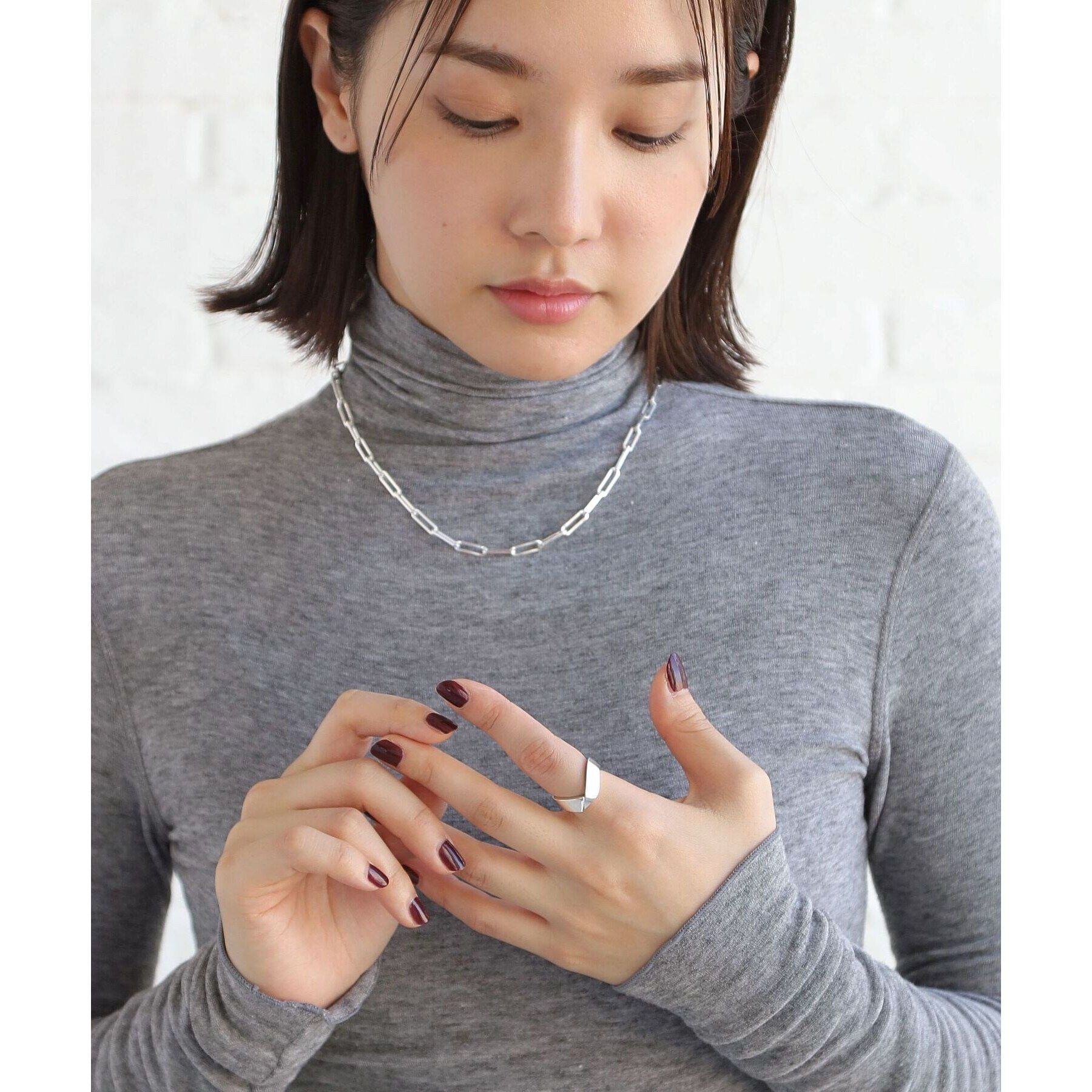 COCOSHNIK ONKITSCH「シルバー フォールディングリング ストリーム」|リング|