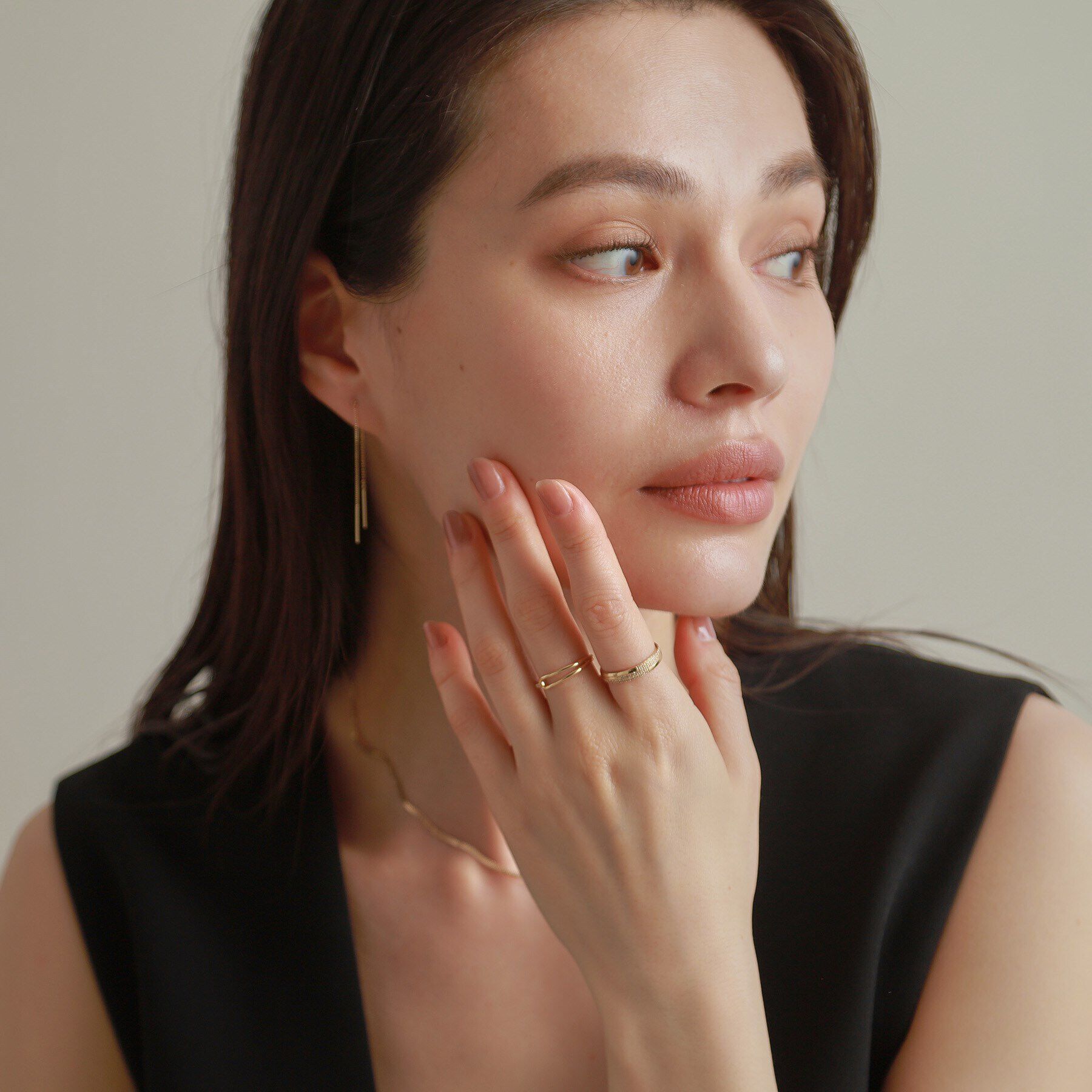 COCOSHNIK「K10ダイヤモンド オルタネートパターン リング」|リング|