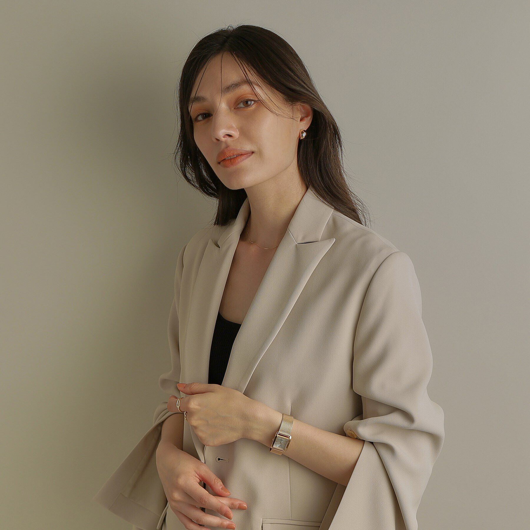 COCOSHNIK「RG シチズンL別注モデル スクエア チェンジャブルウォッチ（ホワイト）」|腕時計|