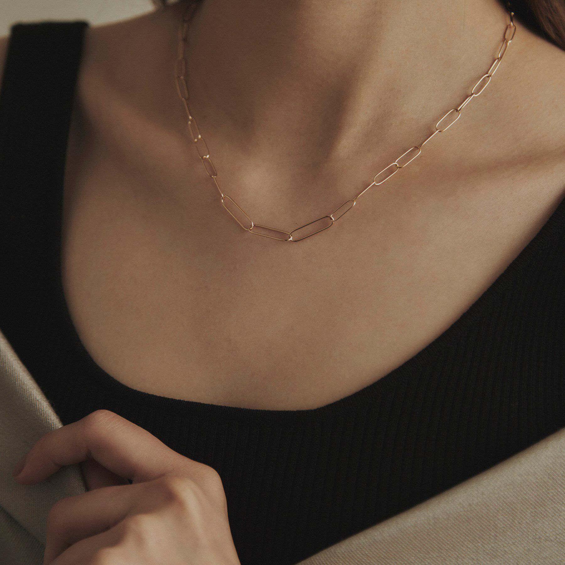 COCOSHNIK「K10PCロンググラデーション ネックレス」|ネックレス|