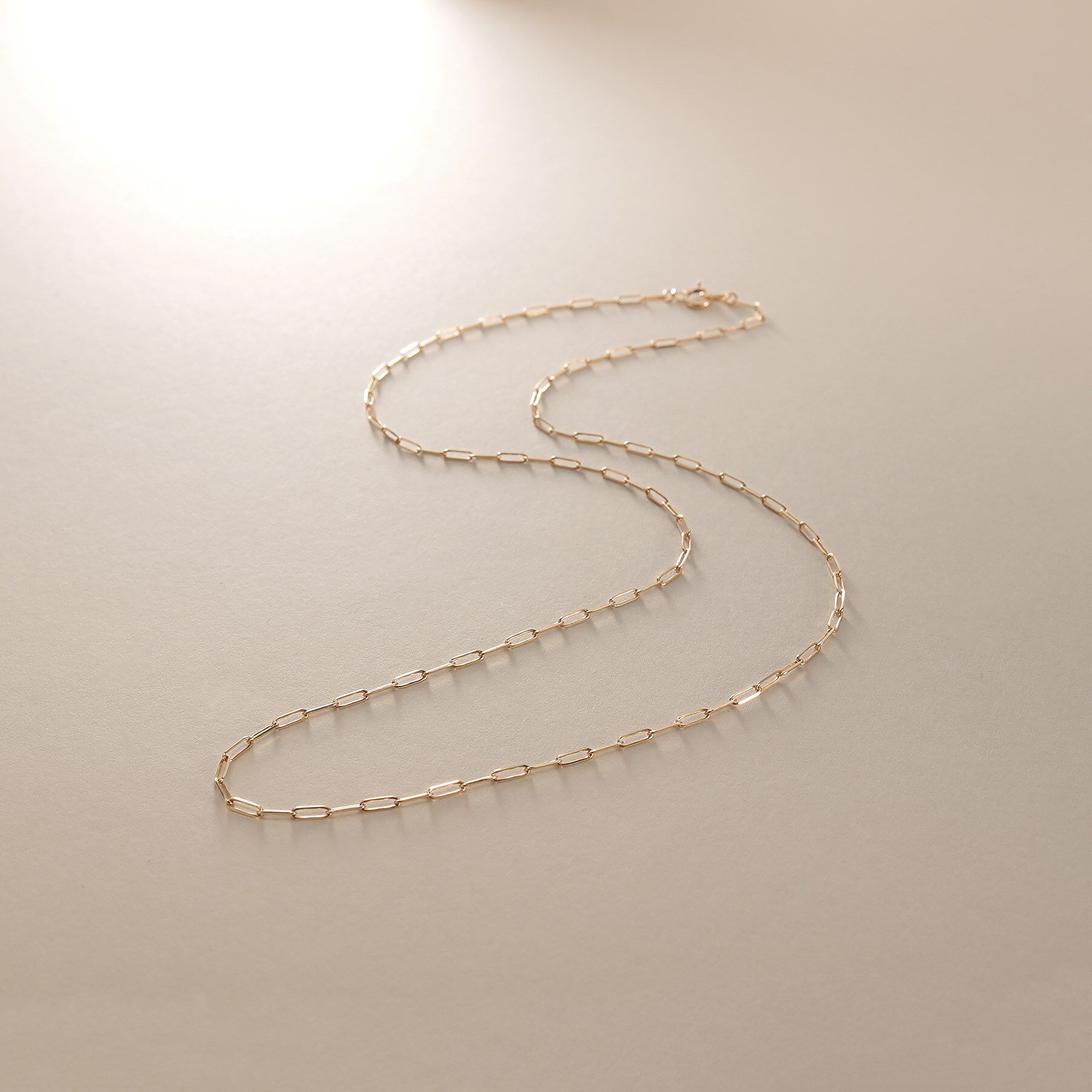 COCOSHNIK「K10プリムケーブルチェーン ネックレス（43cm）」|ネックレス|