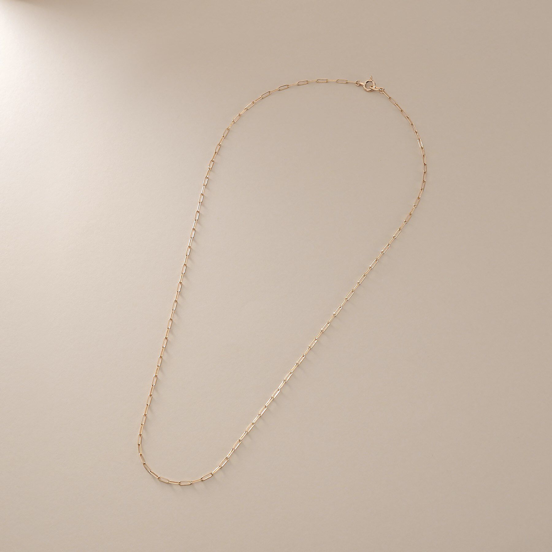 COCOSHNIK「K10プリムケーブルチェーン ネックレス（43cm）」|ネックレス|