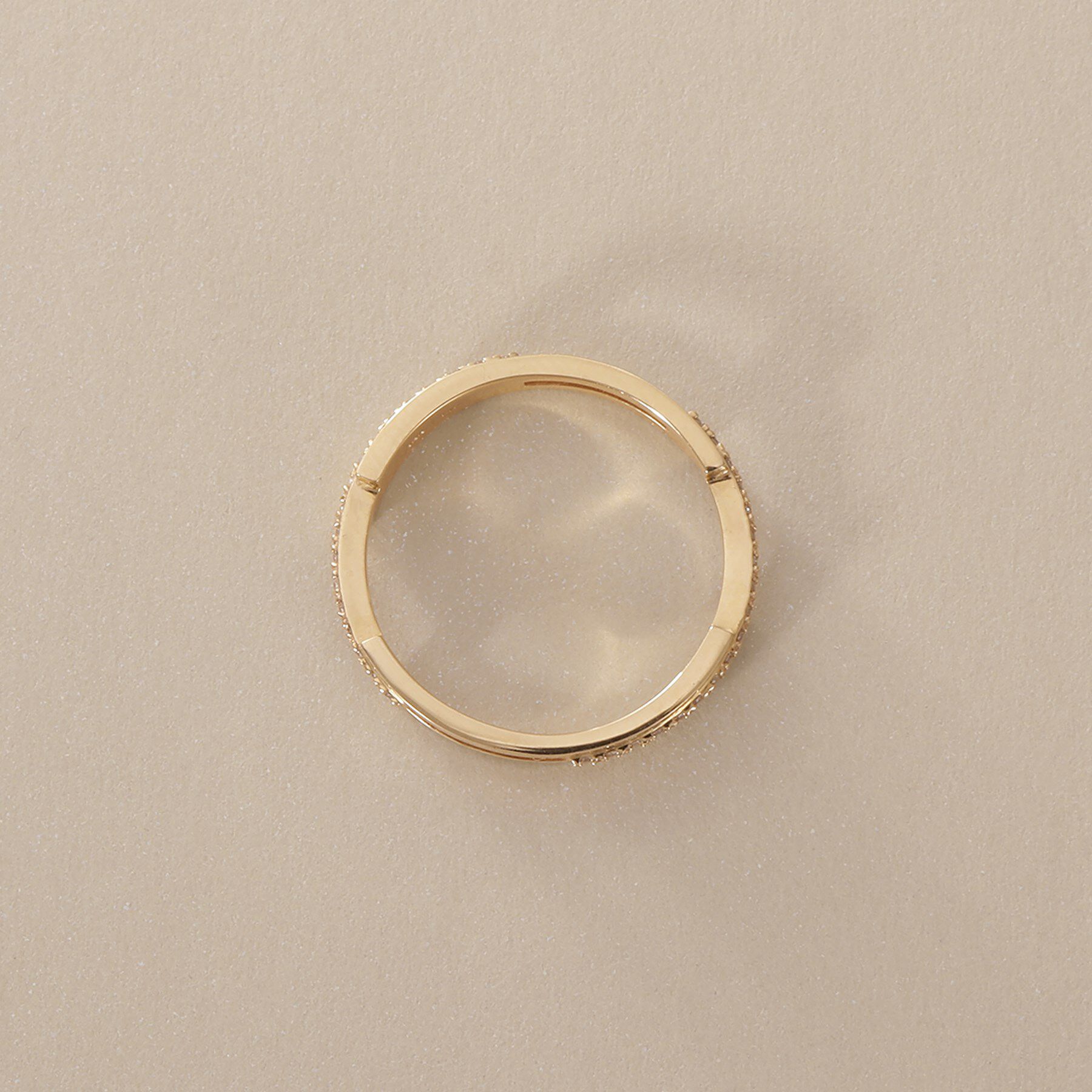 COCOSHNIK「K10ダイヤモンド シフテッドオーバーラップ リング」|リング|