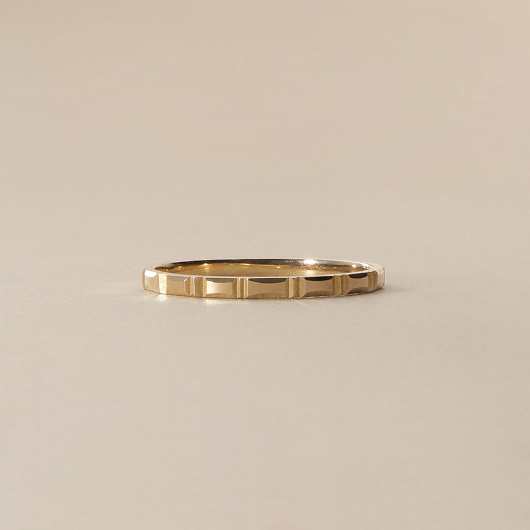 COCOSHNIK「K10レンガカット リング」|リング|