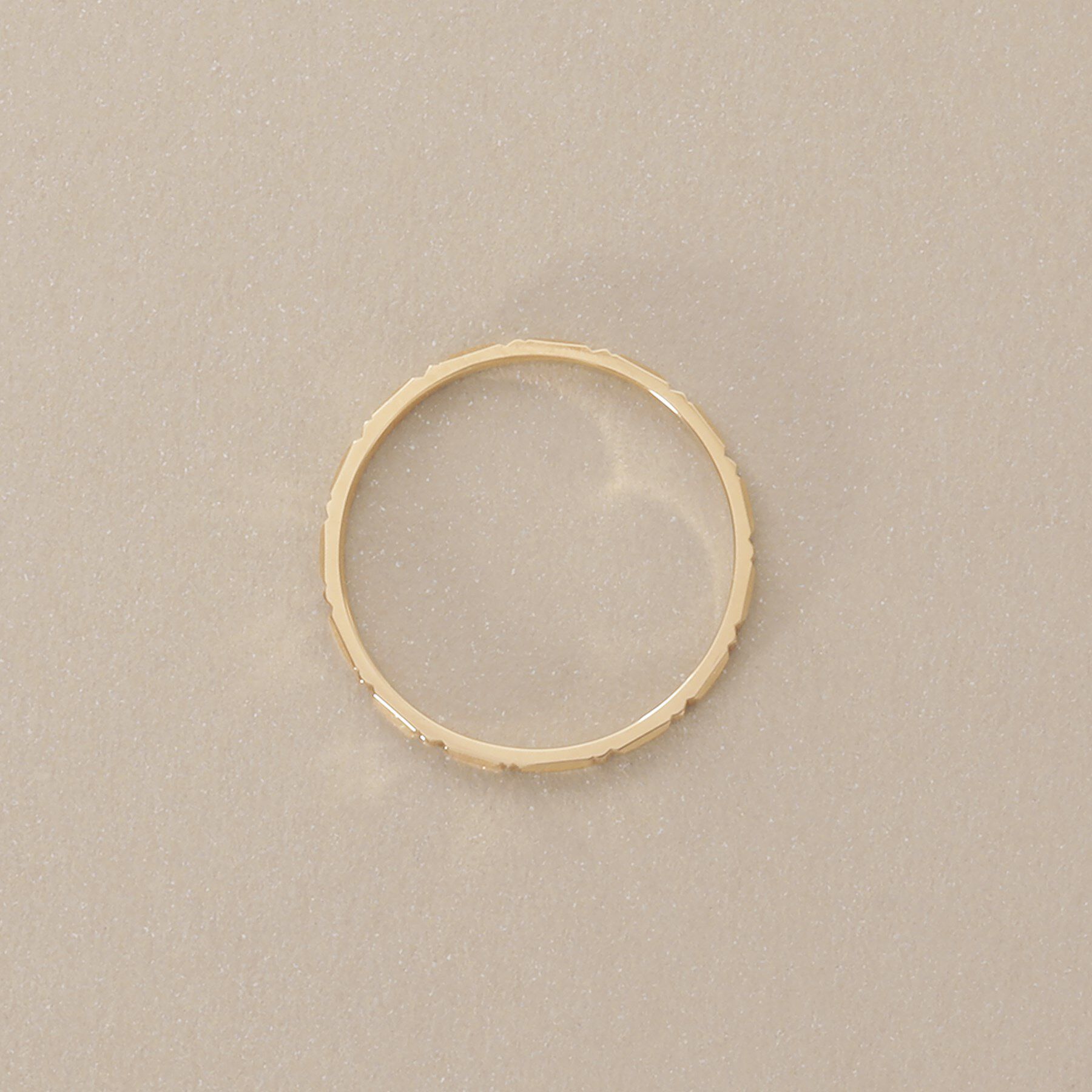 COCOSHNIK「K10レンガカット リング」|リング|