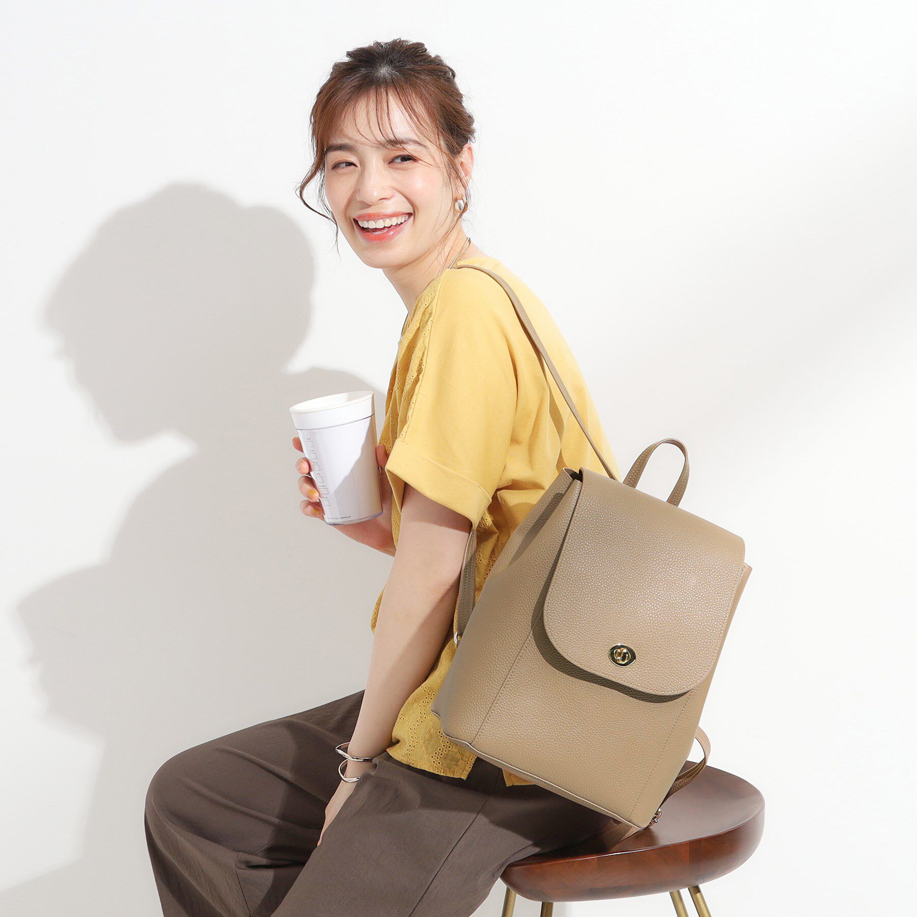 SHOO･LA･RUE「【軽量】ふわっと軽いリュック」|リュック|トープ(054)