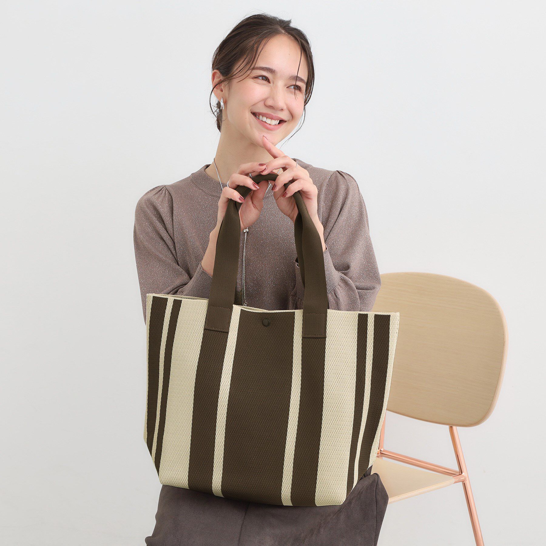 SHOO･LA･RUE「ニットトートバッグ」|トートバッグ|