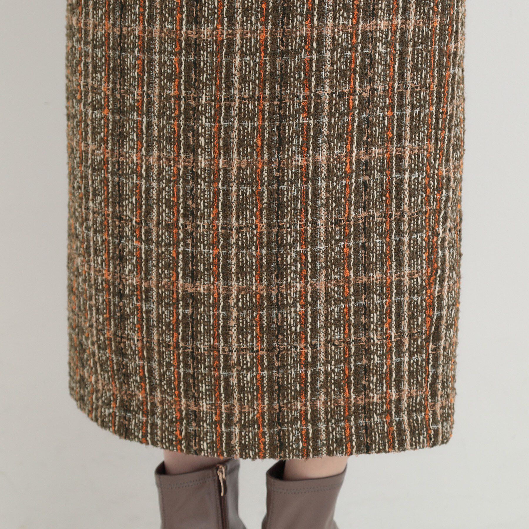 SHOO･LA･RUE「ラメツイードナロースカート」|スカート|