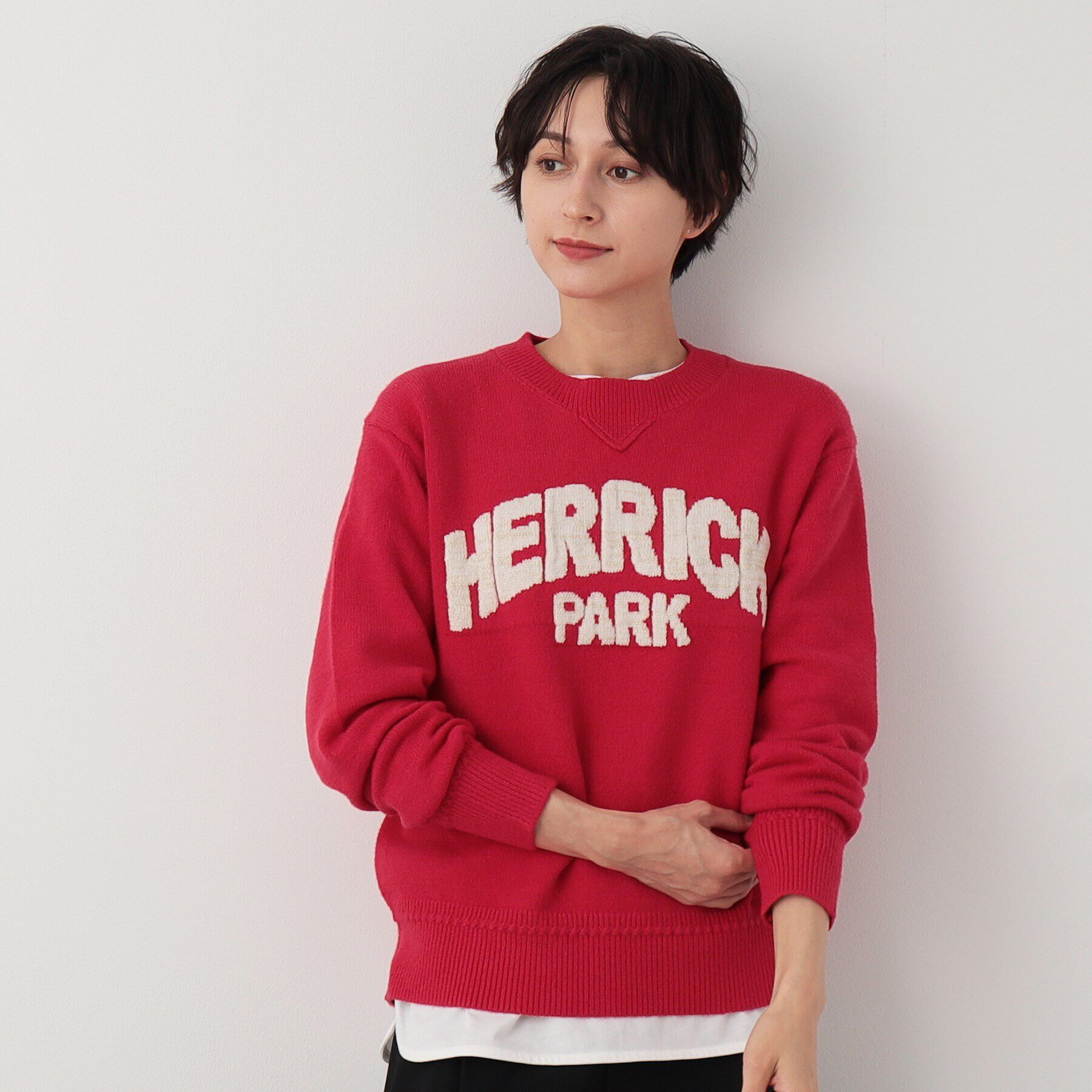 Dessin「【洗える】ラメロゴニット」|ニット・セーター|