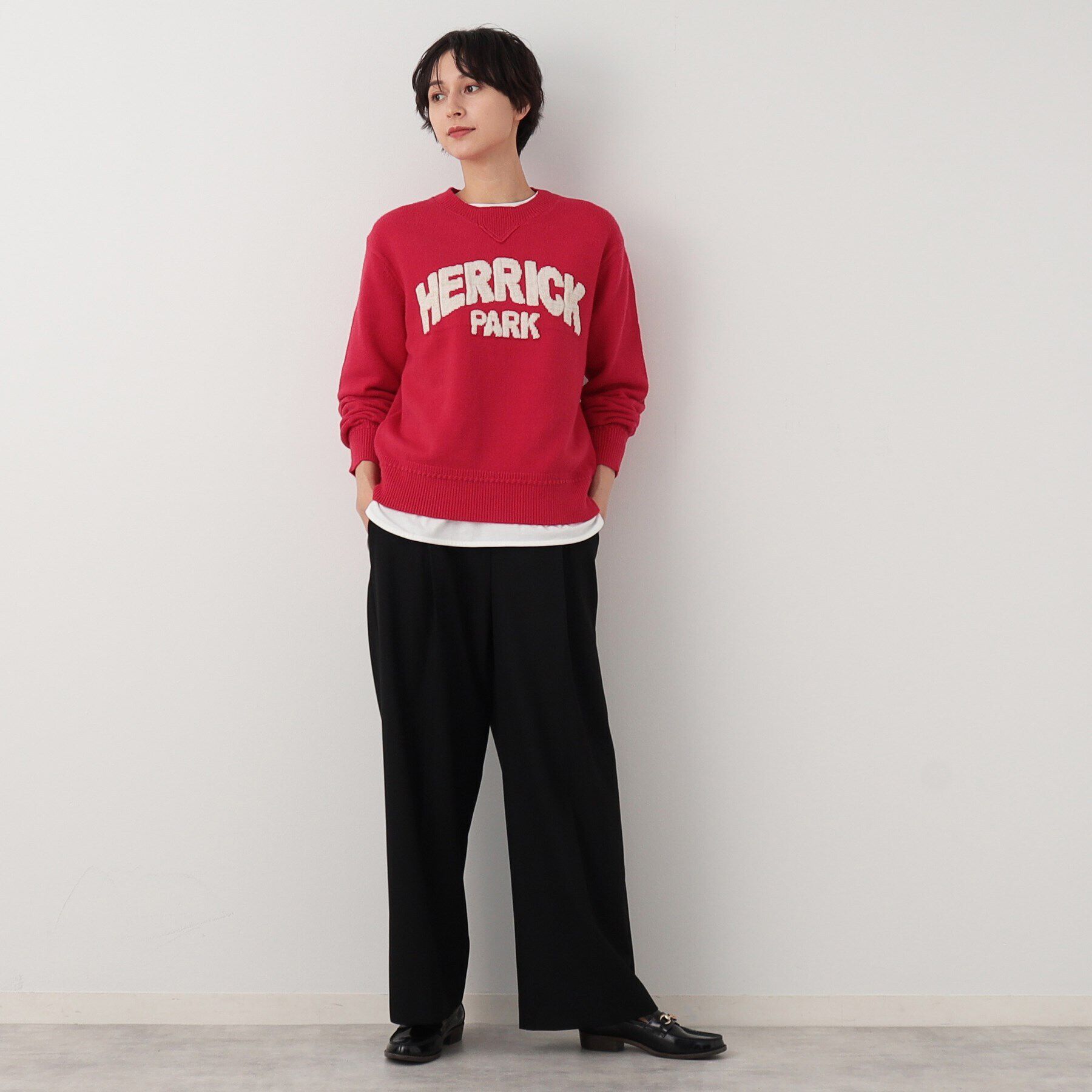 Dessin「【洗える】ラメロゴニット」|ニット・セーター|