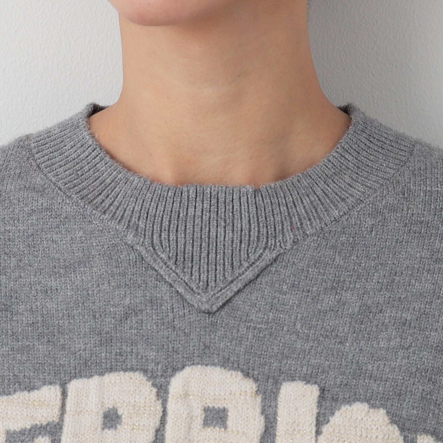 Dessin「【洗える】ラメロゴニット」|ニット・セーター|