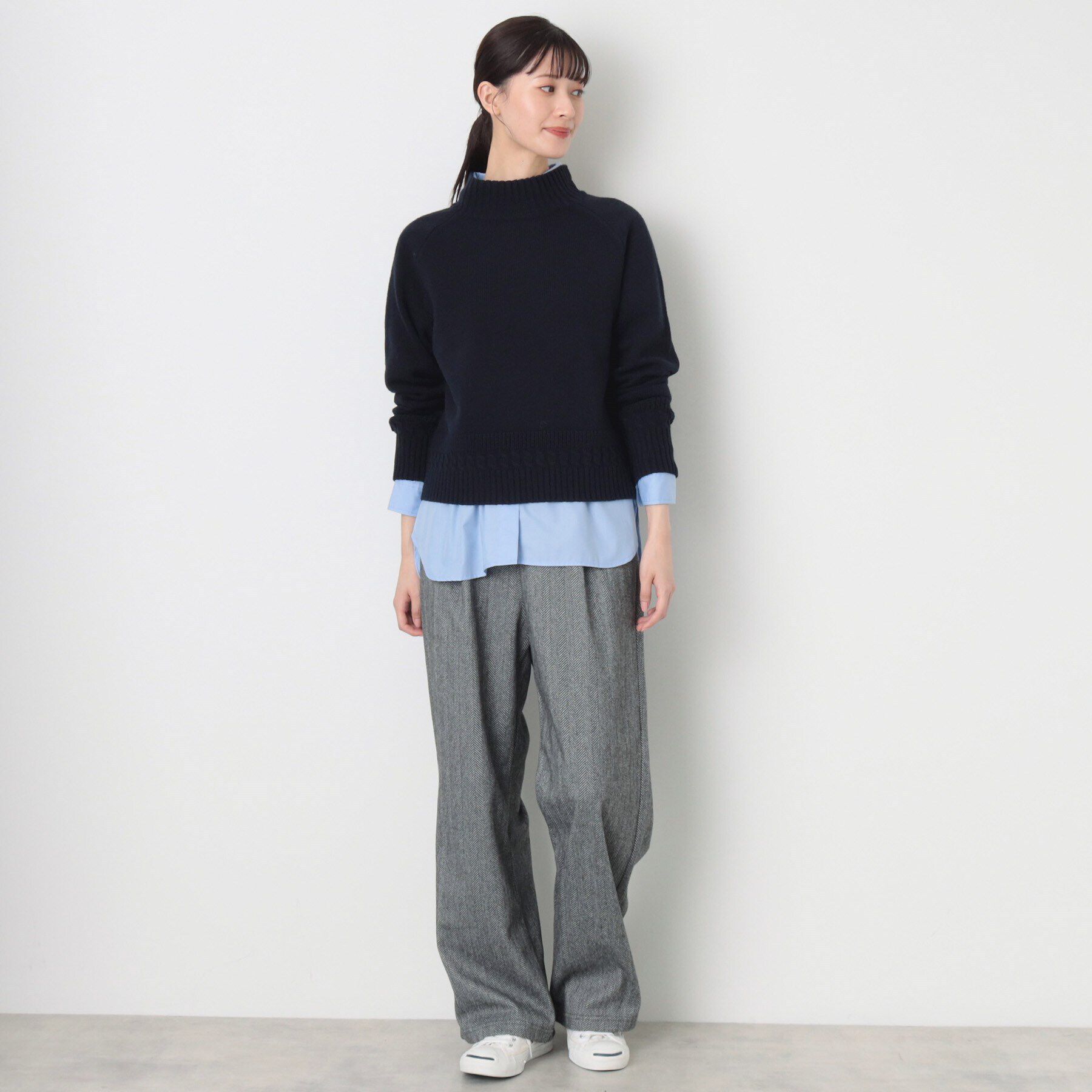 Dessin「【後ろウエストゴム・洗える】リラックスワイドパンツ（XS～L）」|その他|