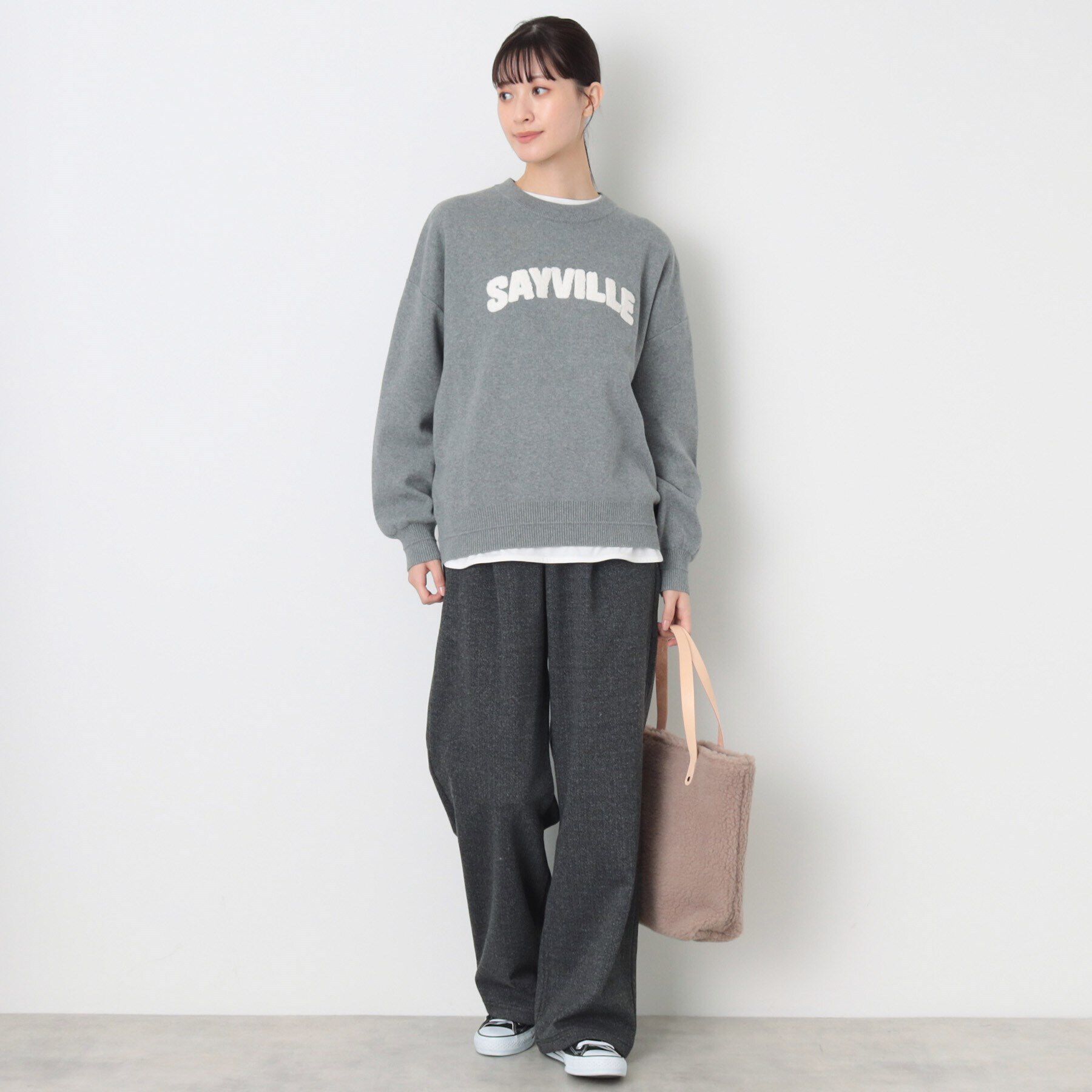 Dessin「【後ろウエストゴム・洗える】リラックスワイドパンツ（XS～L）」|その他|