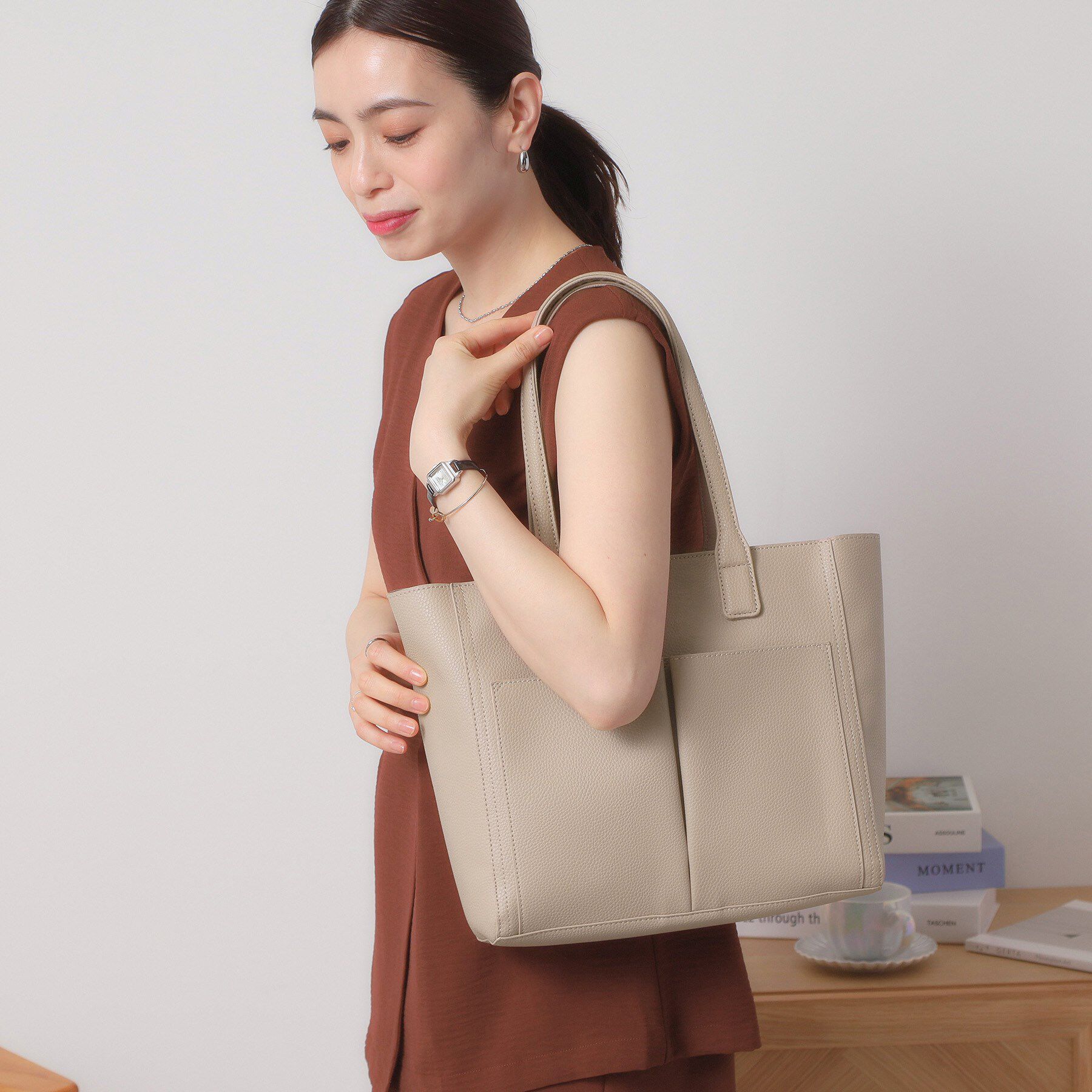 ITS&rsquo;DEMO「バッグイン付A4トート」|トートバッグ|