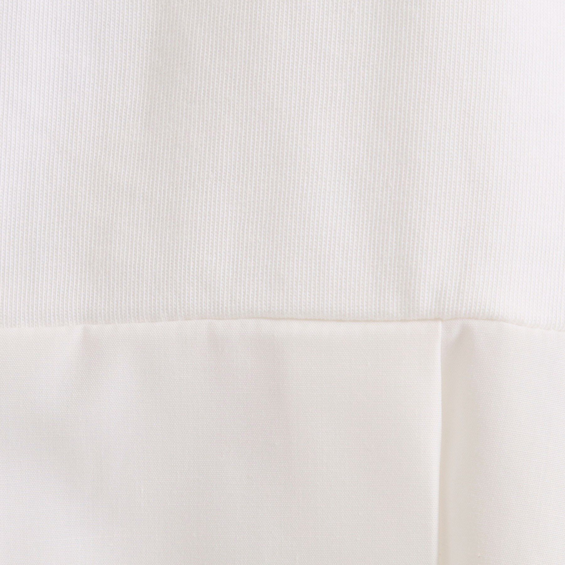 ITS&rsquo;DEMO「【洗濯機OK】布帛コンビ天竺トップス」|Tシャツ・カットソー|