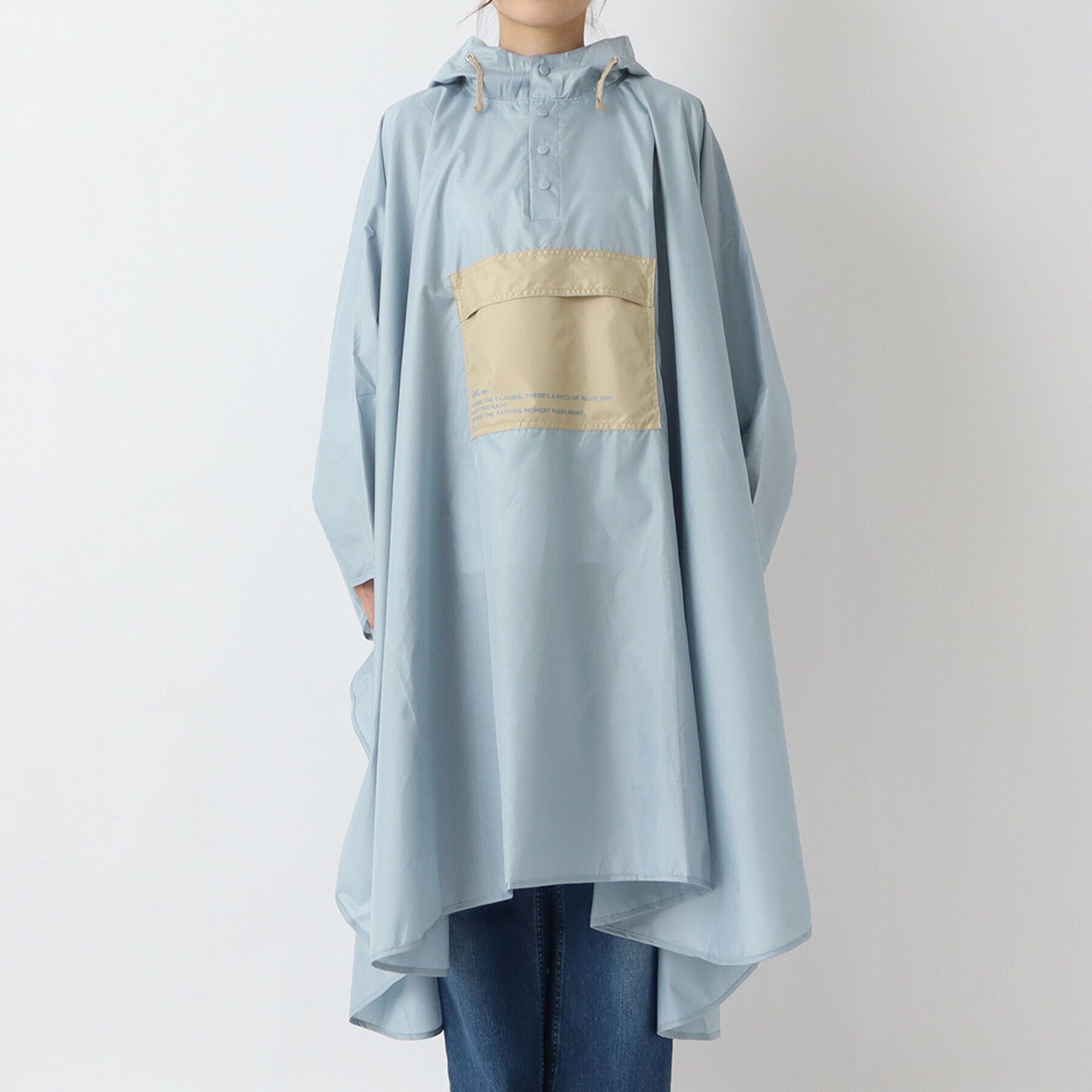 212 KITCHEN STORE「Wpc. パッカブルポンチョバイカラーユニセックス BGY」|その他|