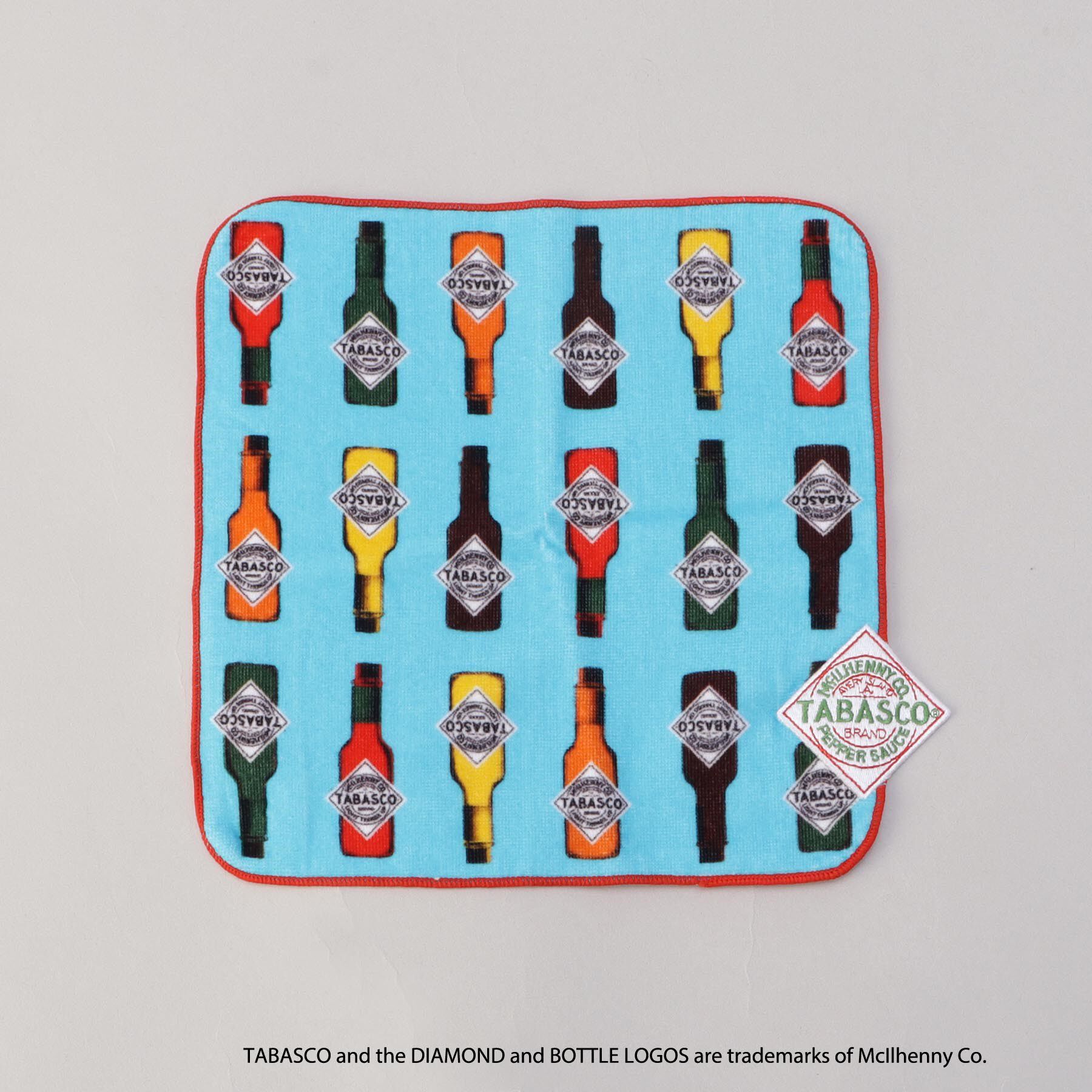 212 KITCHEN STORE「ワッペン付きミニタオル BL ＜TABASCO(R) タバスコ＞」|ハンカチ|