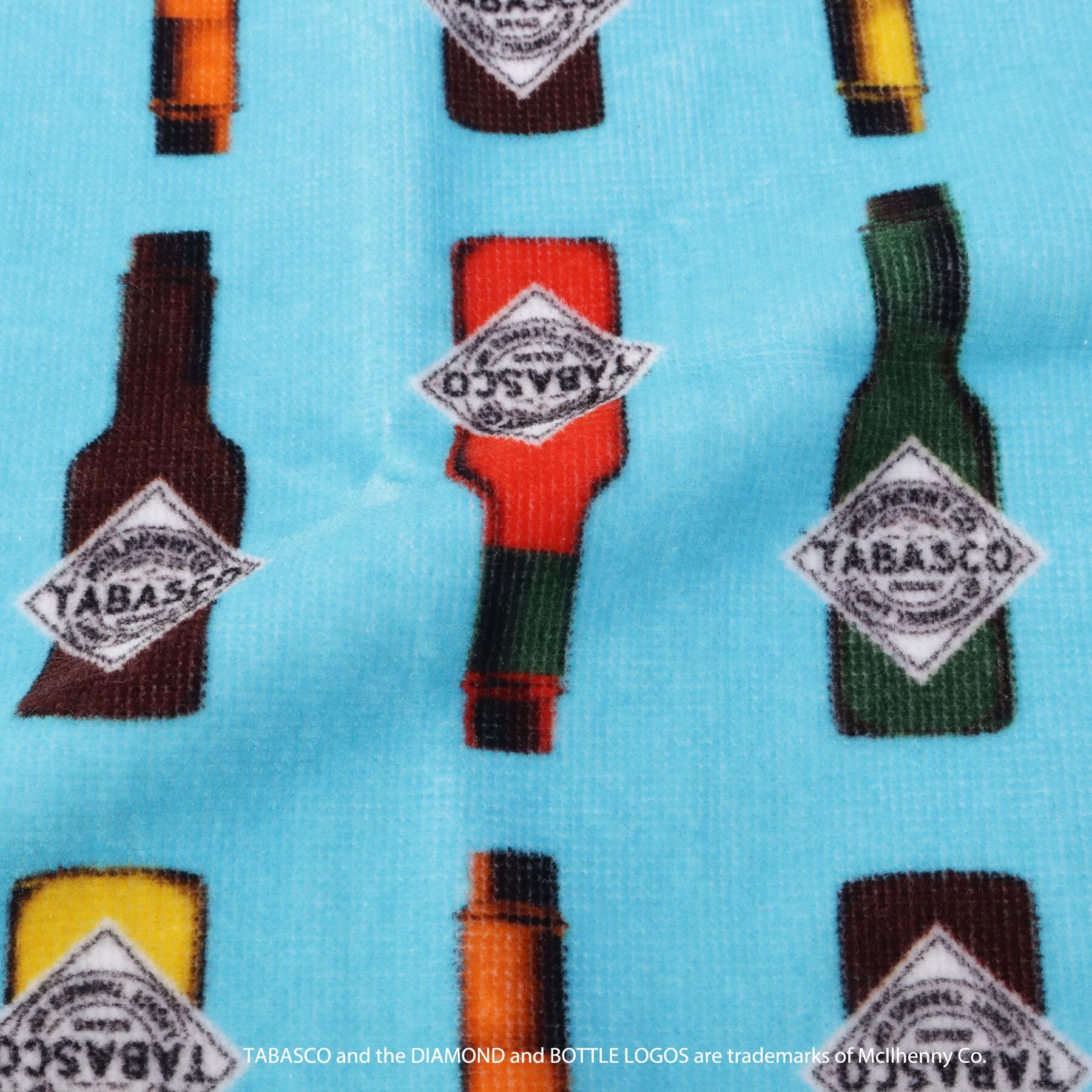 212 KITCHEN STORE「ワッペン付きミニタオル BL ＜TABASCO(R) タバスコ＞」|ハンカチ|