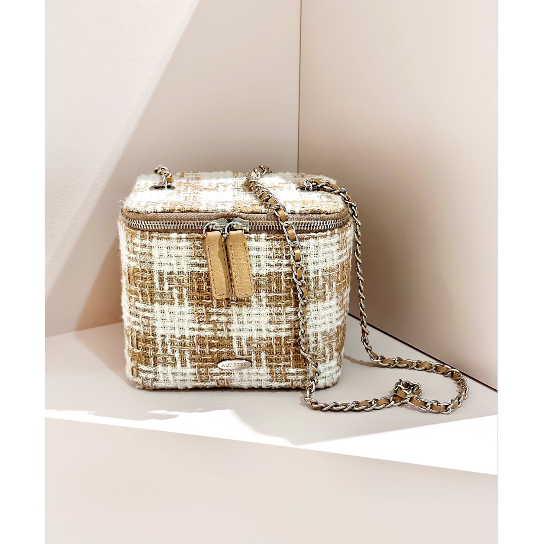 Ober Tashe「バニティ型ツイードショルダーバッグ」|ショルダー・メッセンジャー|