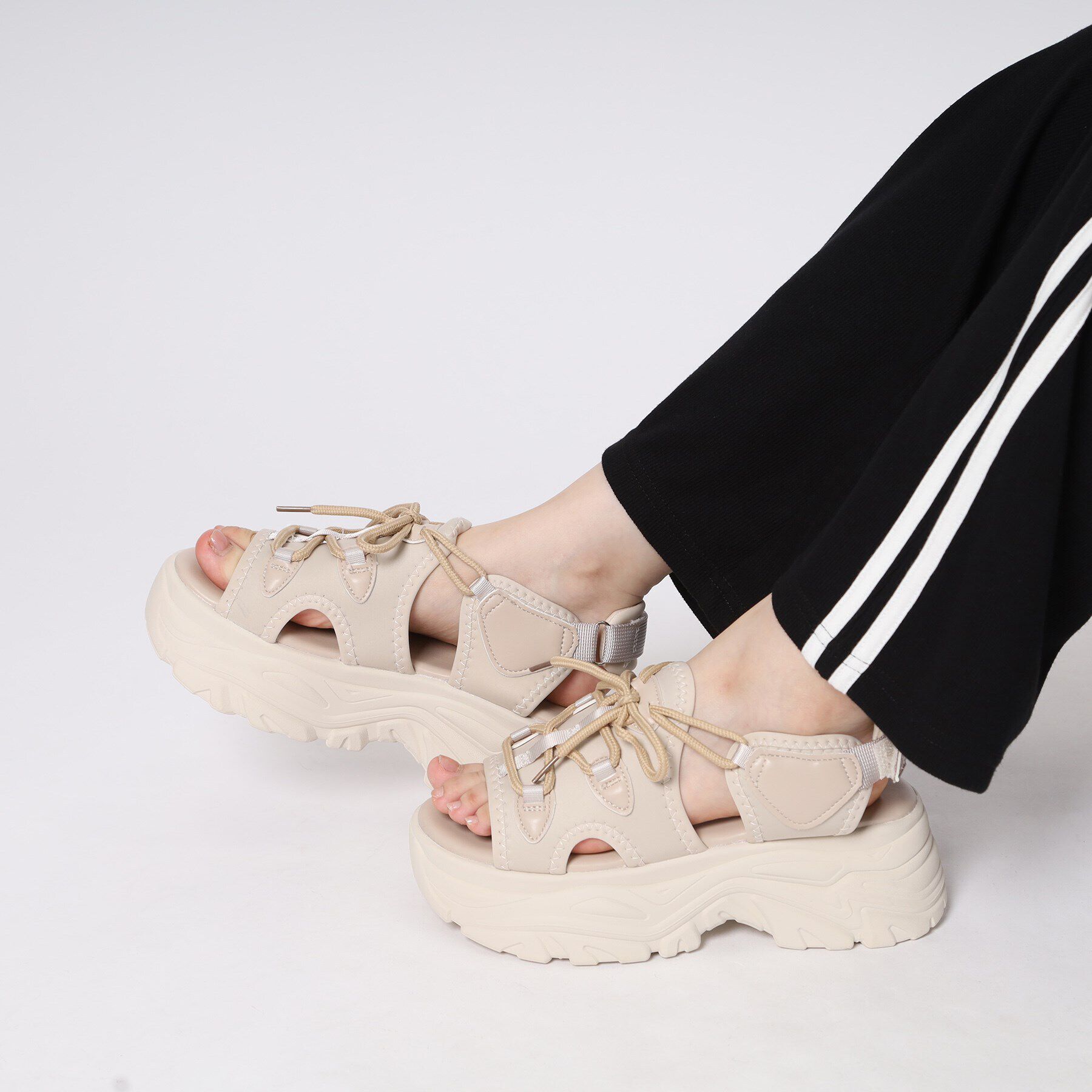 csT&P「厚底 スニーカーソールスポサン」|サンダル|