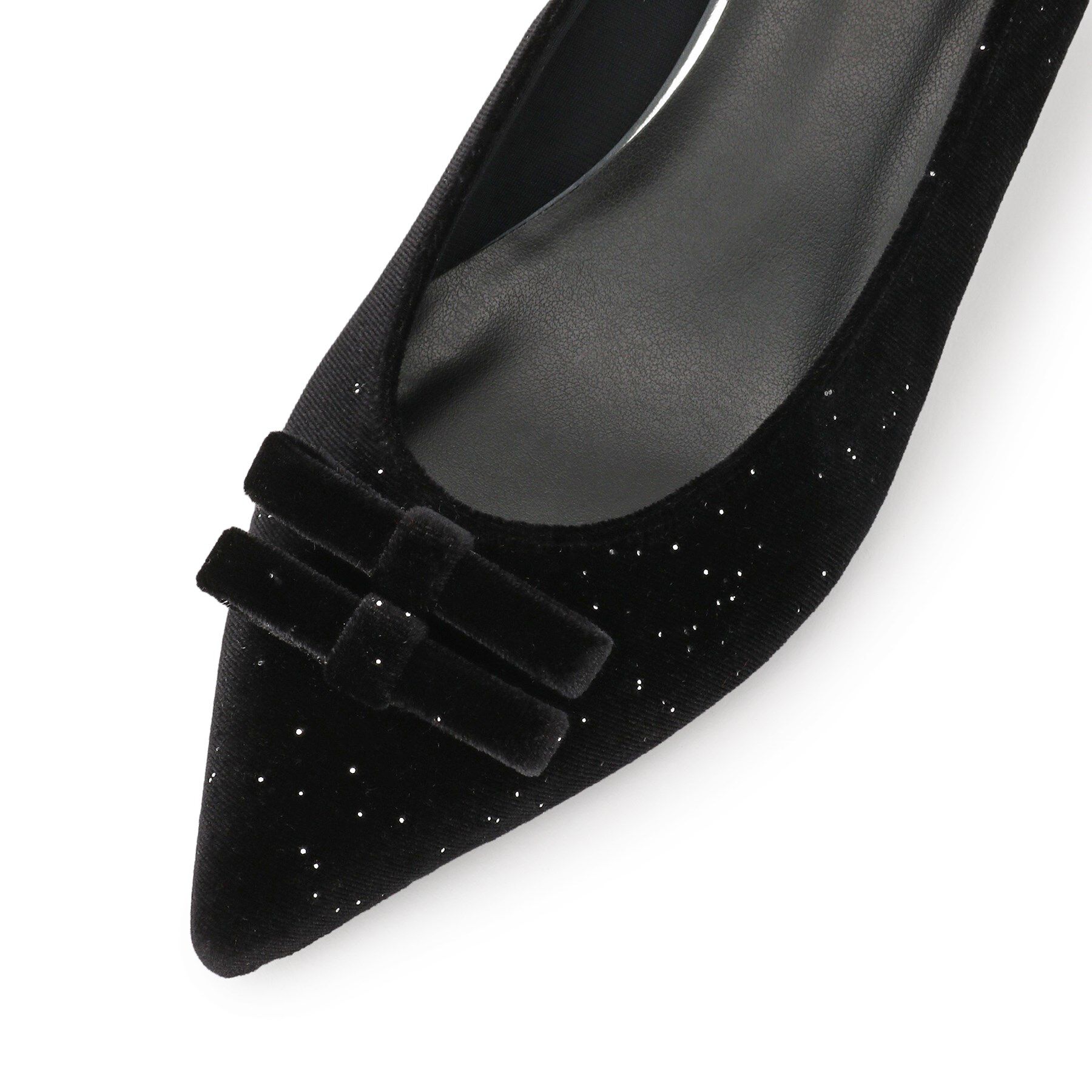 ESPERANZA「ラメベルベットダブルリボンパンプス」|パンプス|