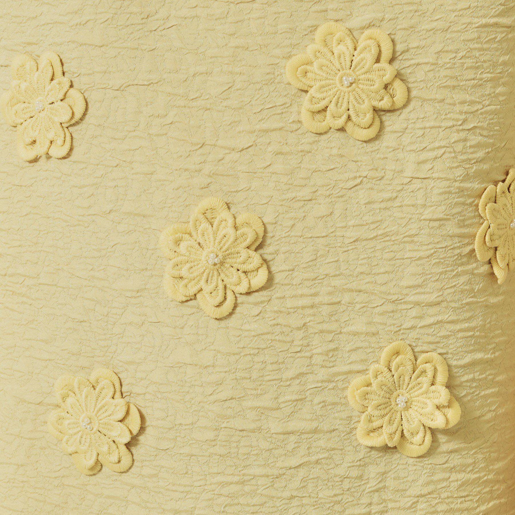 SunaUna「【お花モチーフ／チャイナカラー】タック切替ワンピース」|ワンピース|