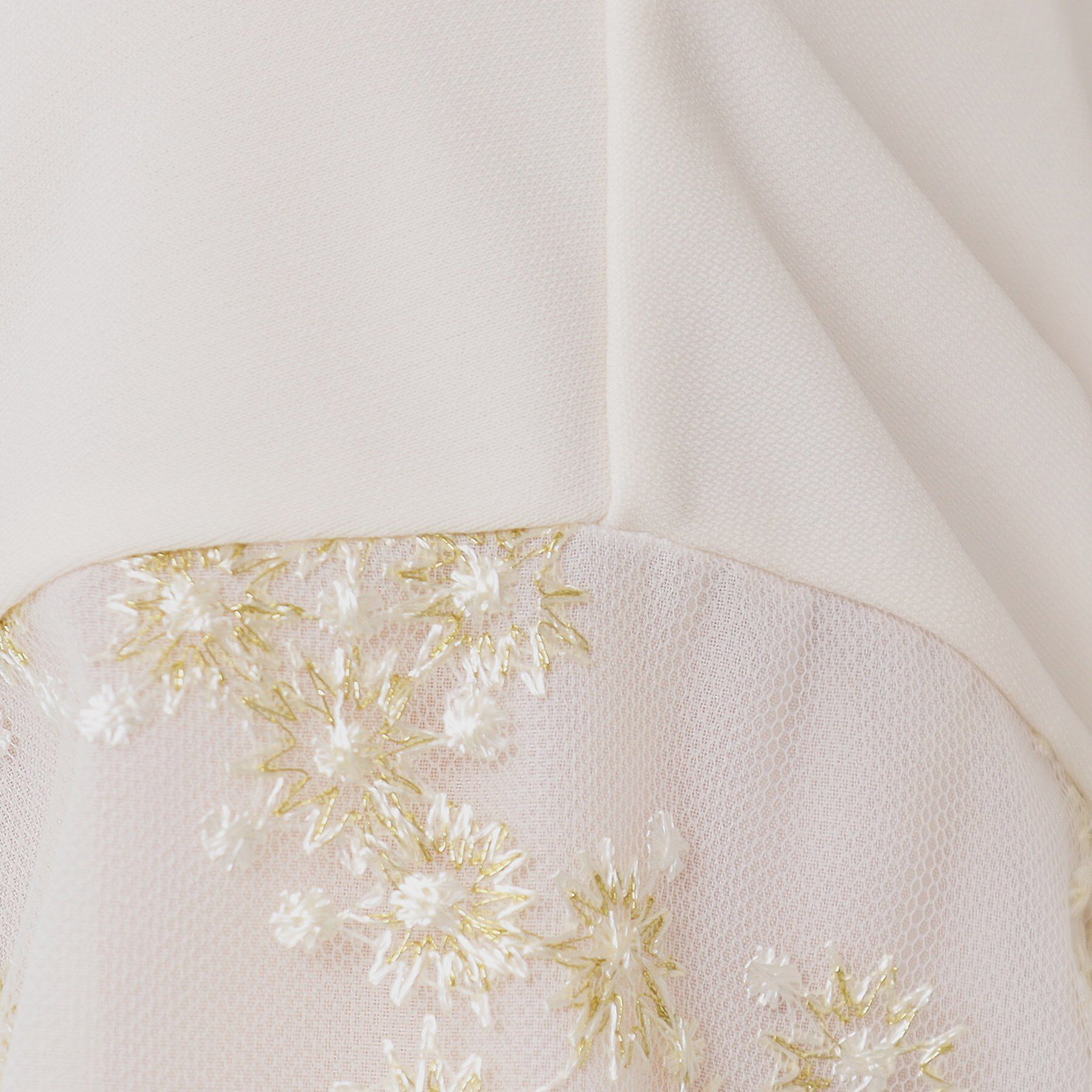 SunaUna「【チュール刺繍／7分袖】華やかプルオーバー」|Tシャツ・カットソー|