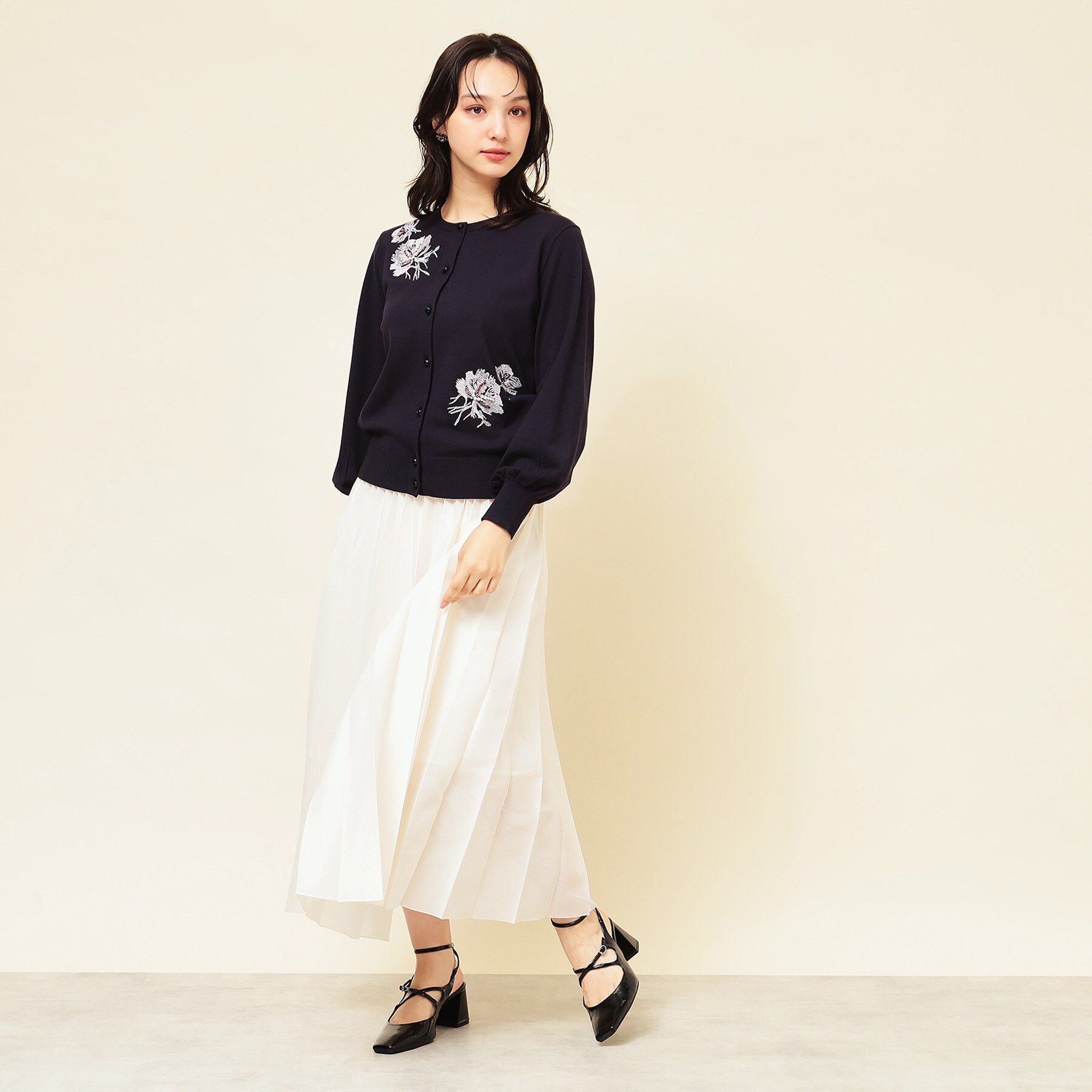 SunaUna「【SS～Lサイズ展開/手刺繍】クラフトカーディガン」|カーディガン|