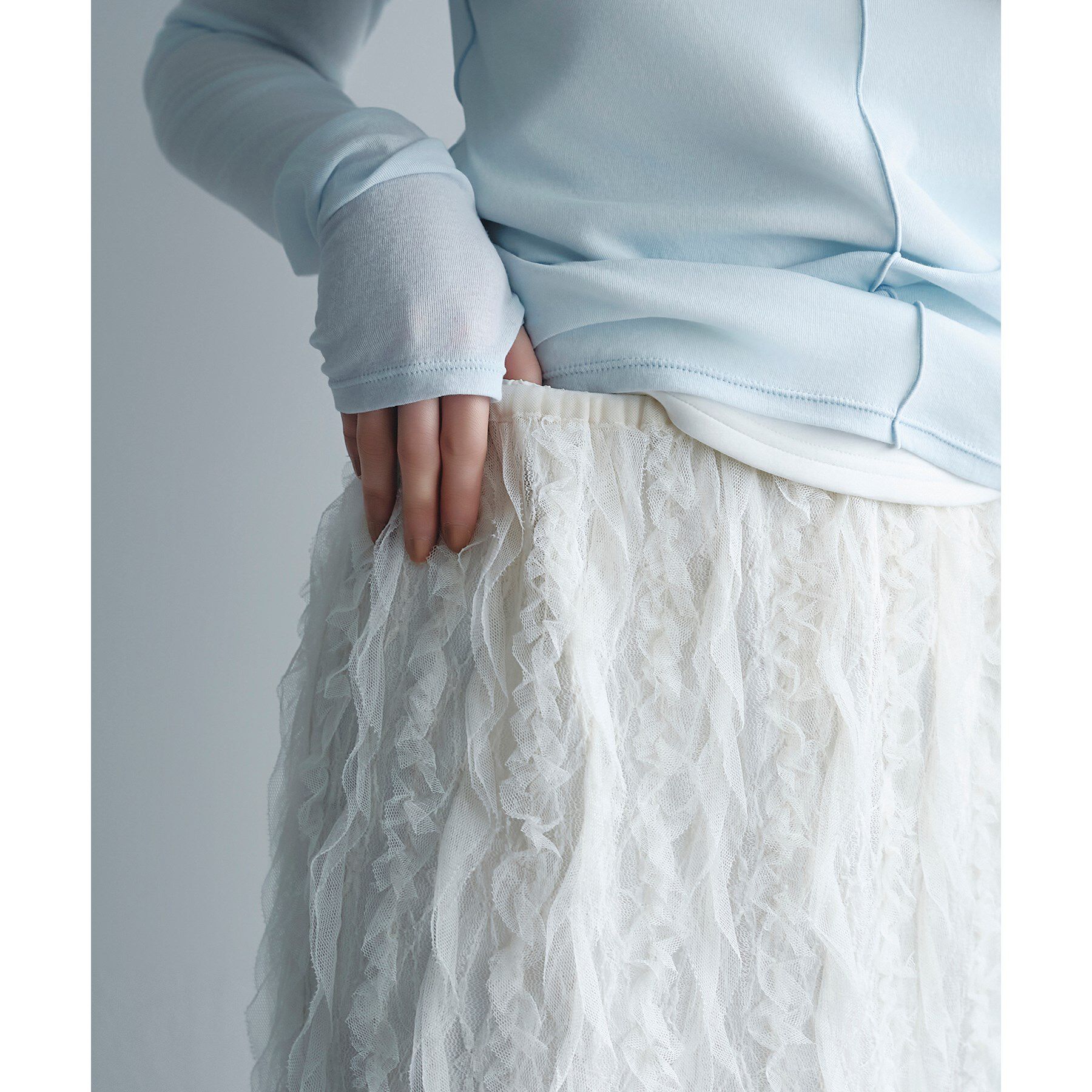 CODE A「frill lace easy skirt」|スカート|