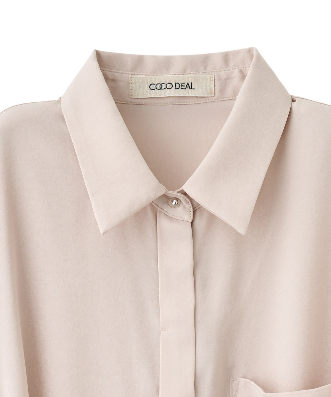 COCO DEAL「サテンタイ付きシャツ」|シャツ・ブラウス|