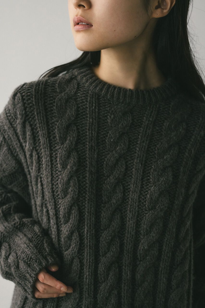 STYLEMIXER「ケーブルニュアンススリーブニット」|ニット・セーター|