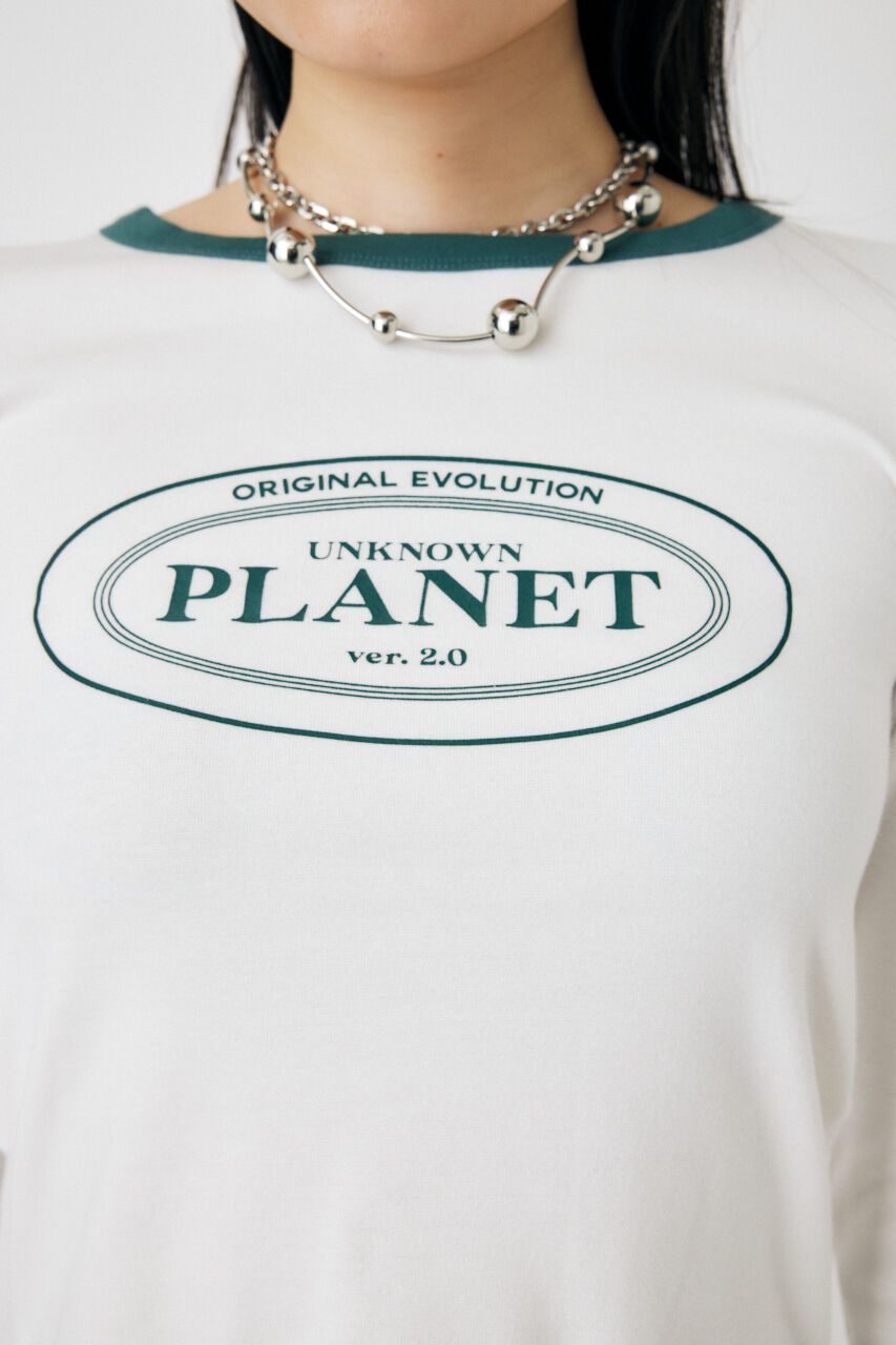 MOUSSY「GARTER DETAIL PRINT LS Tシャツ」|Tシャツ・カットソー|