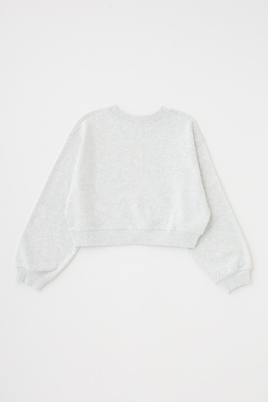 MOUSSY「RHINESTONE MOUSSY クロップド プルオーバー」|パーカー|