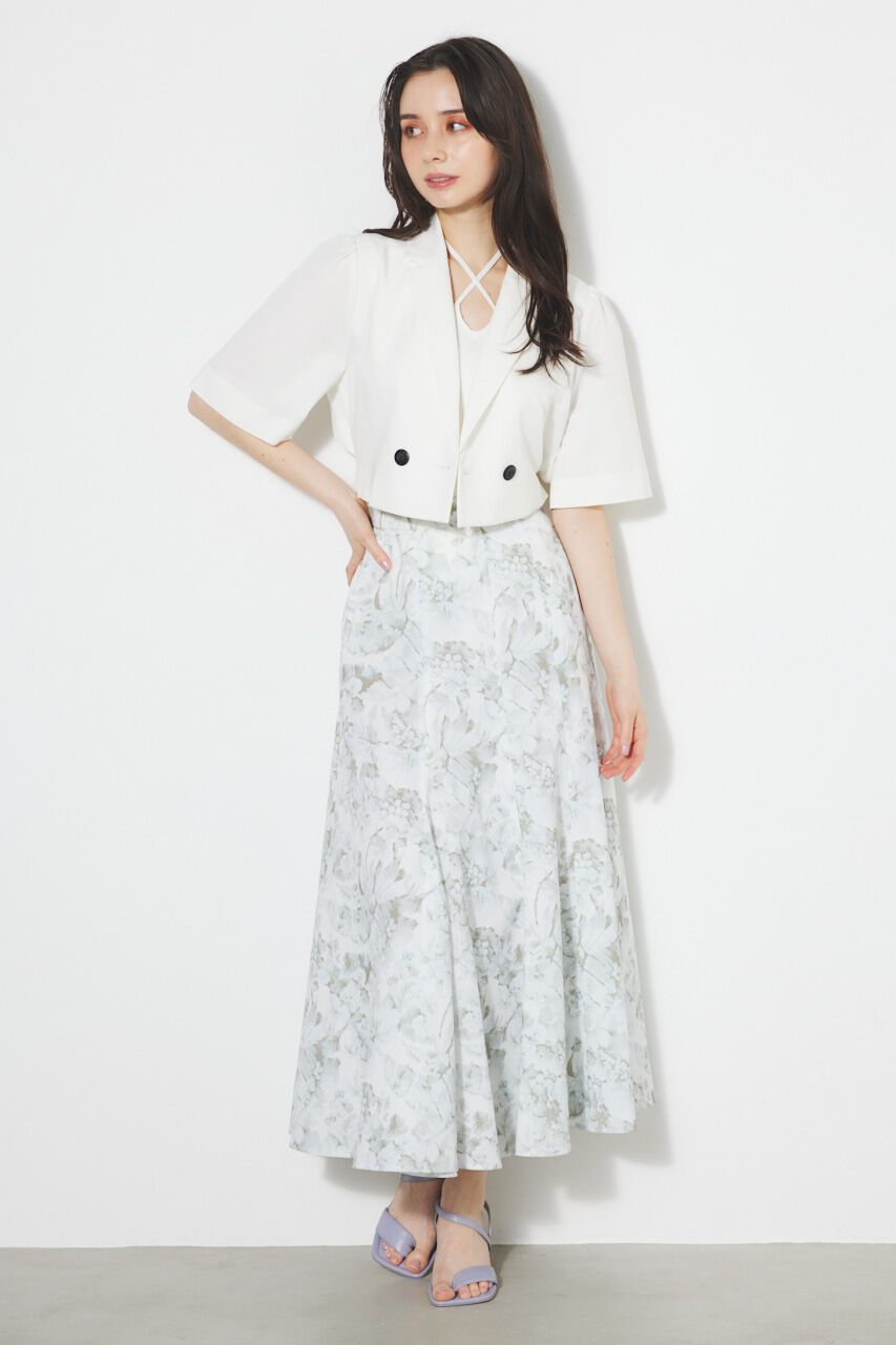 rienda「バックオープンベルトショートJK」|その他|