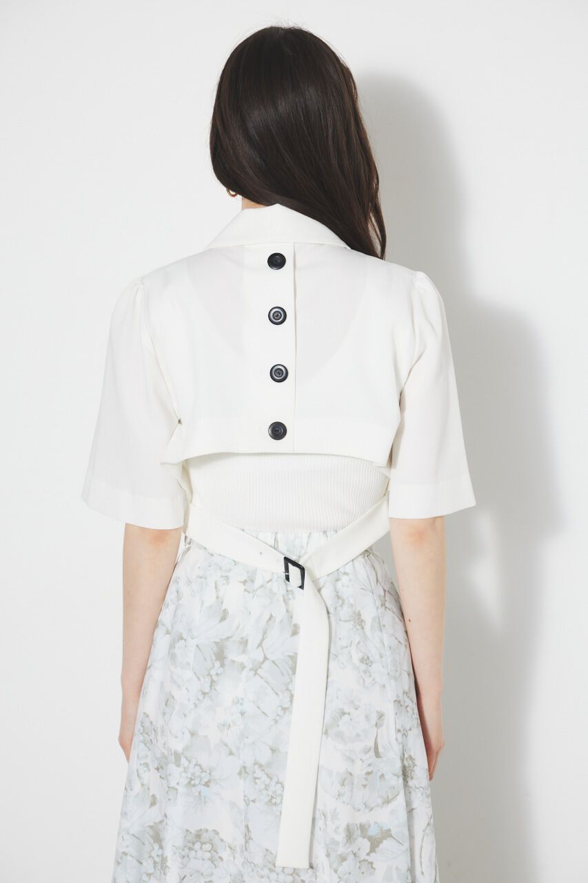 rienda「バックオープンベルトショートJK」|その他|