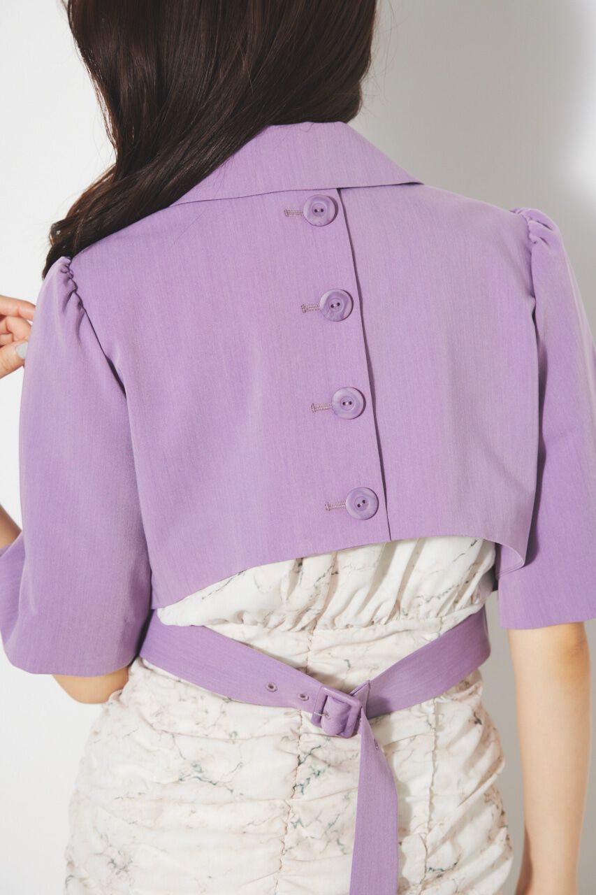 rienda「バックオープンベルトショートJK」|その他|