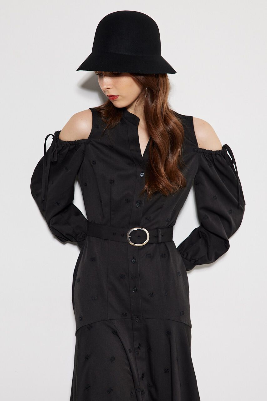 rienda「エンブロイダリーロゴフレアOP」|ワンピース|