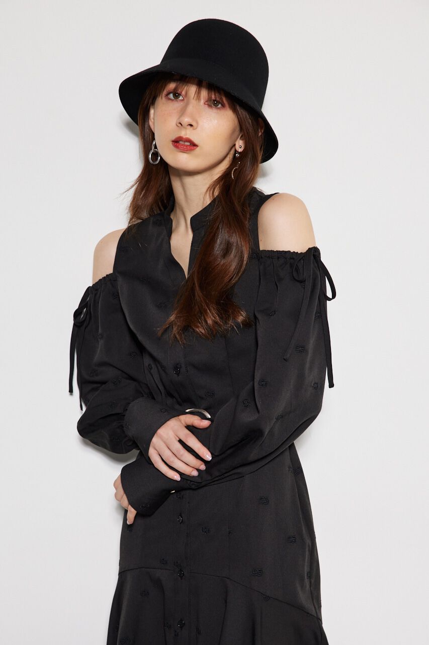 rienda「エンブロイダリーロゴフレアOP」|ワンピース|